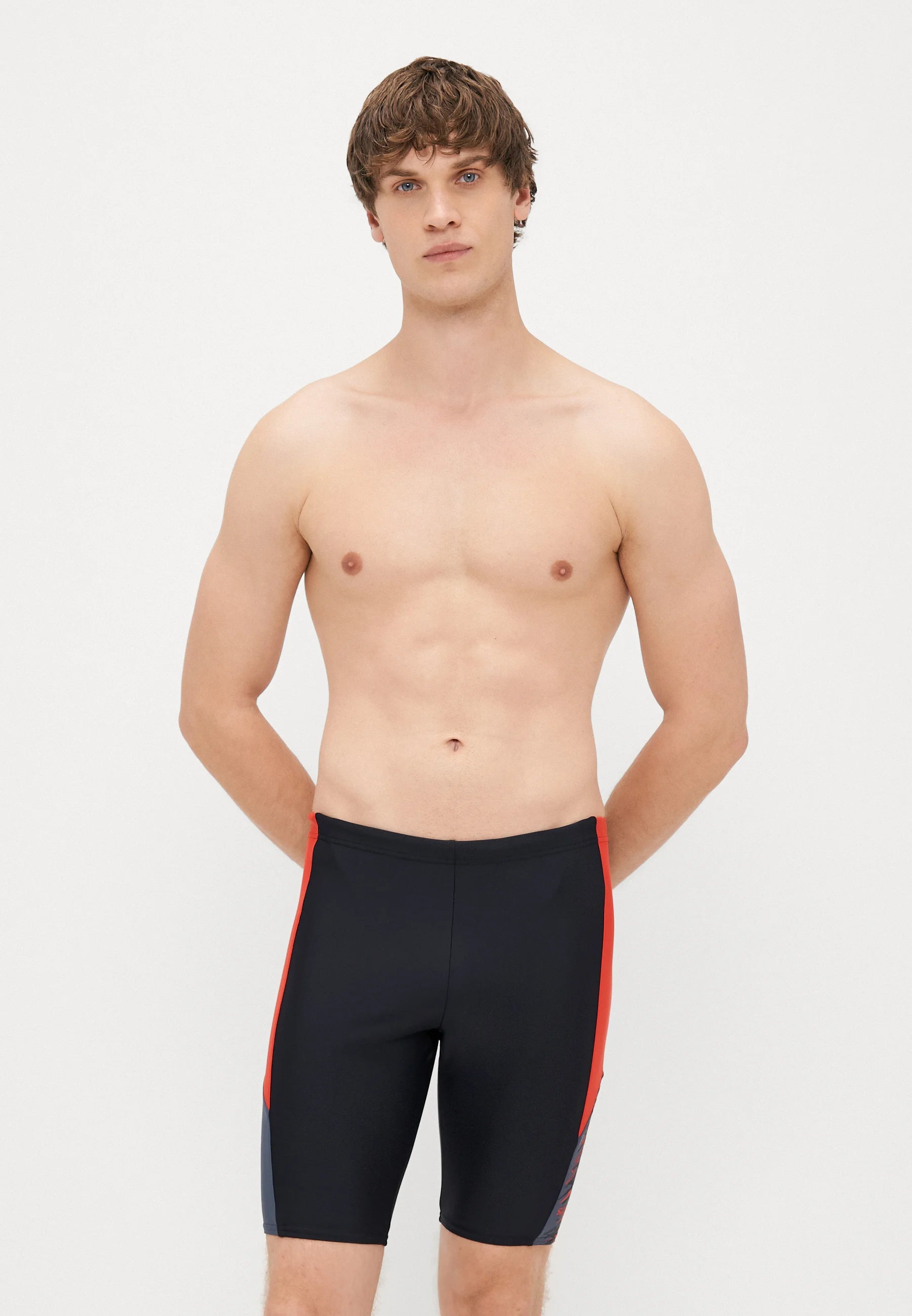 Speedo Dive Jammer – antracitová, vysoce riziková červená