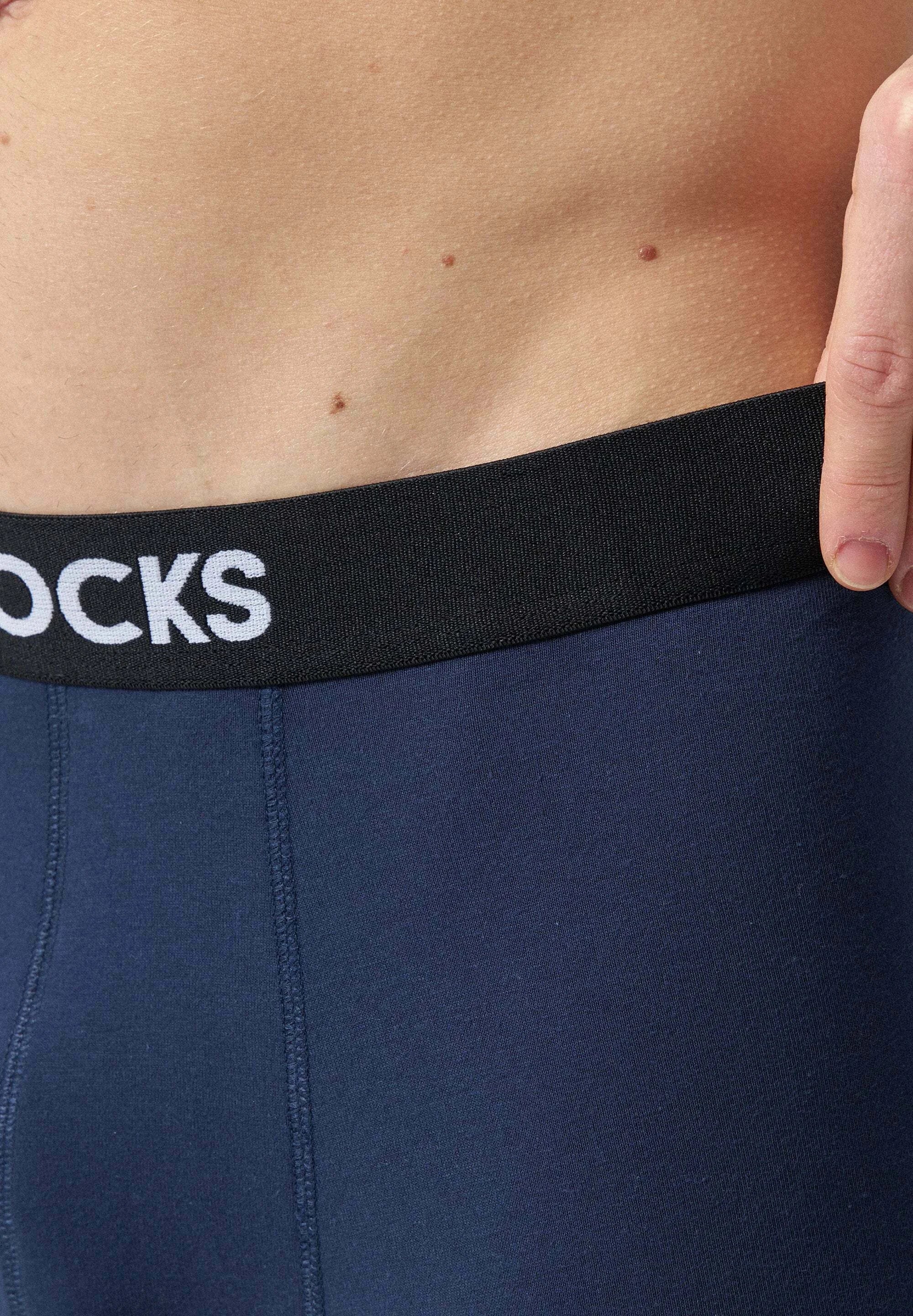 Slip boxer a gamba lunga SNOCKS: rosso, oliva, blu