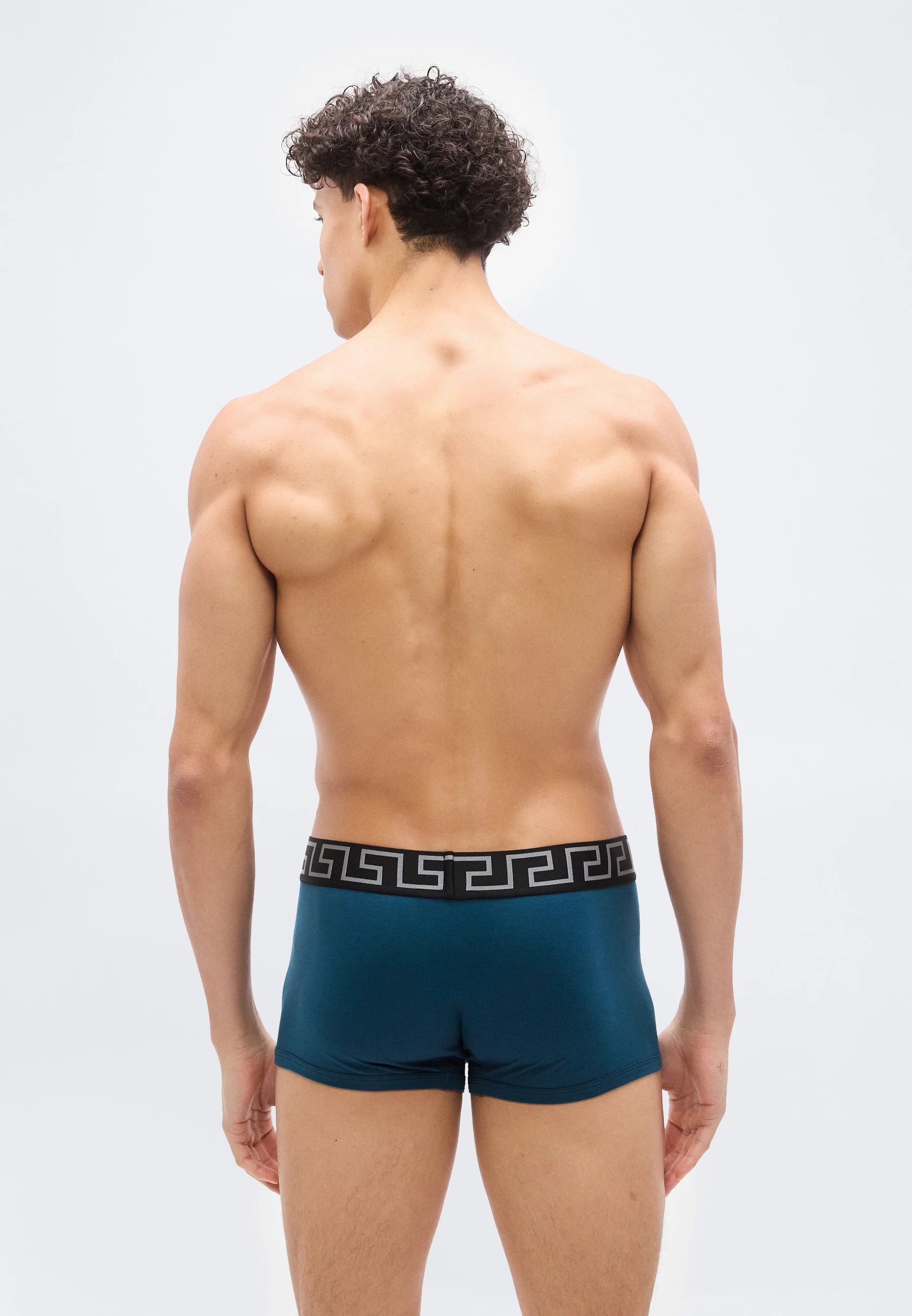 Nízkoroztažené kufry Versace Cotton Stretch – Petrol Blue, Nero, Stříbrné