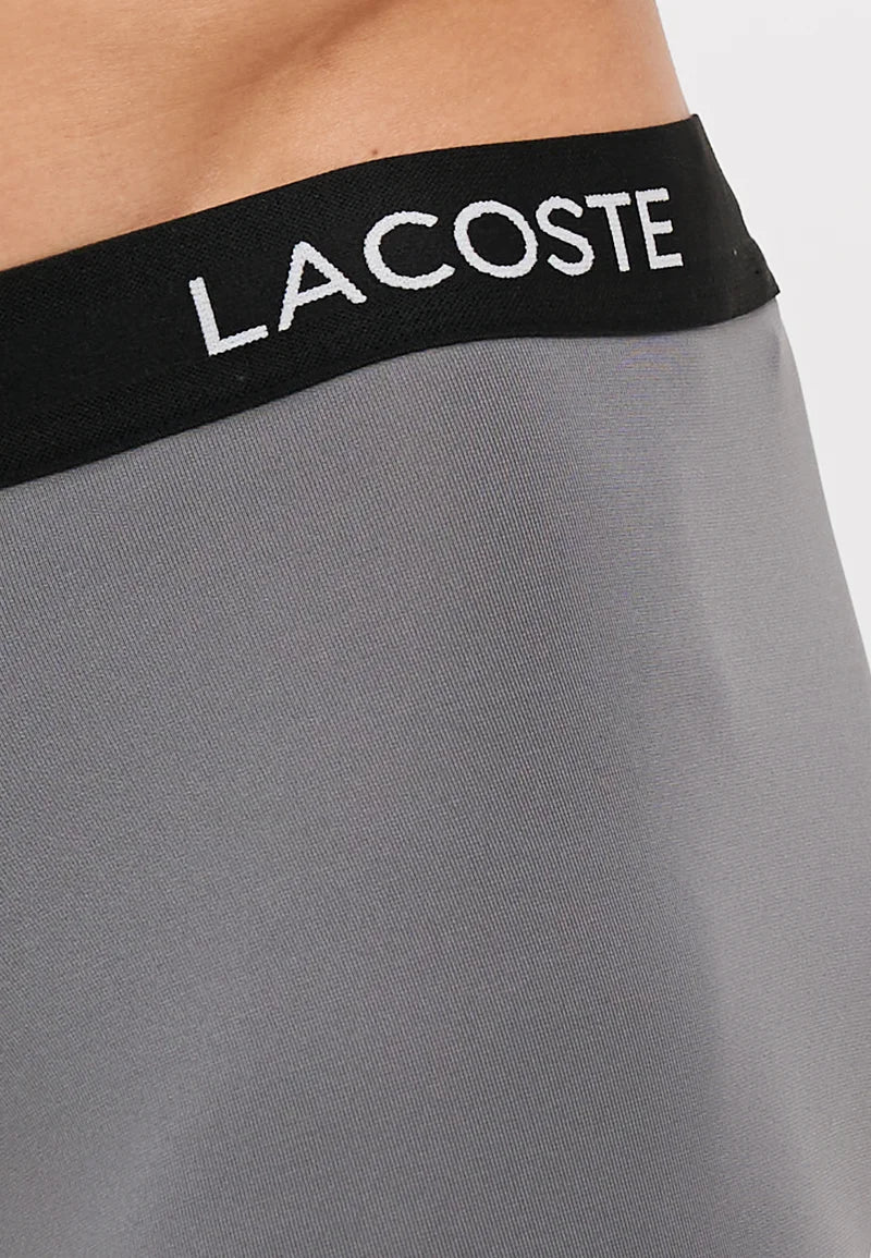 Lacoste Sport Performance Underwear Stretch Trunks 3 Pack – Black, Lead Grey, White