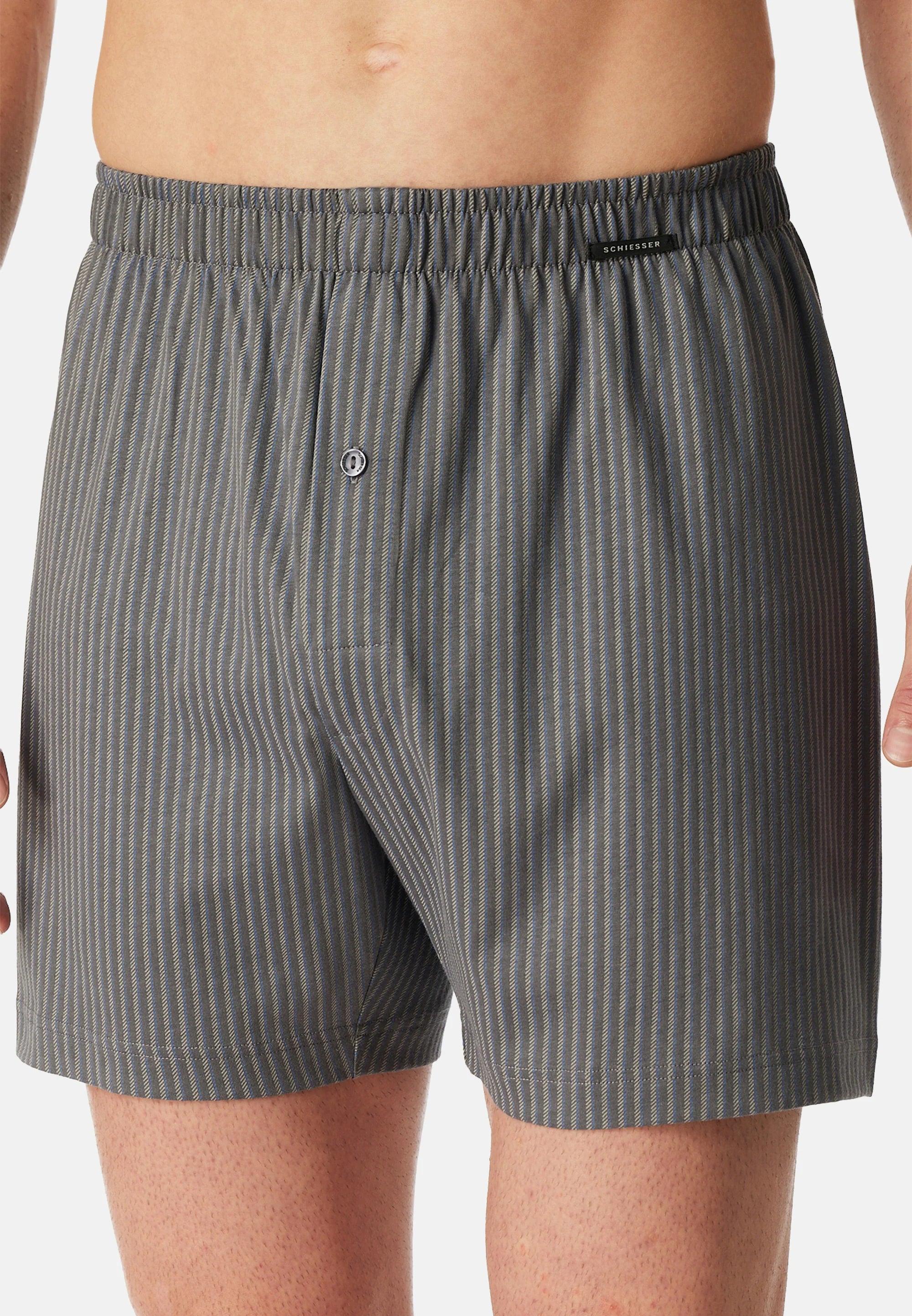 Boxerky Schiesser Single Jersey 6 Pack – černá, šedá