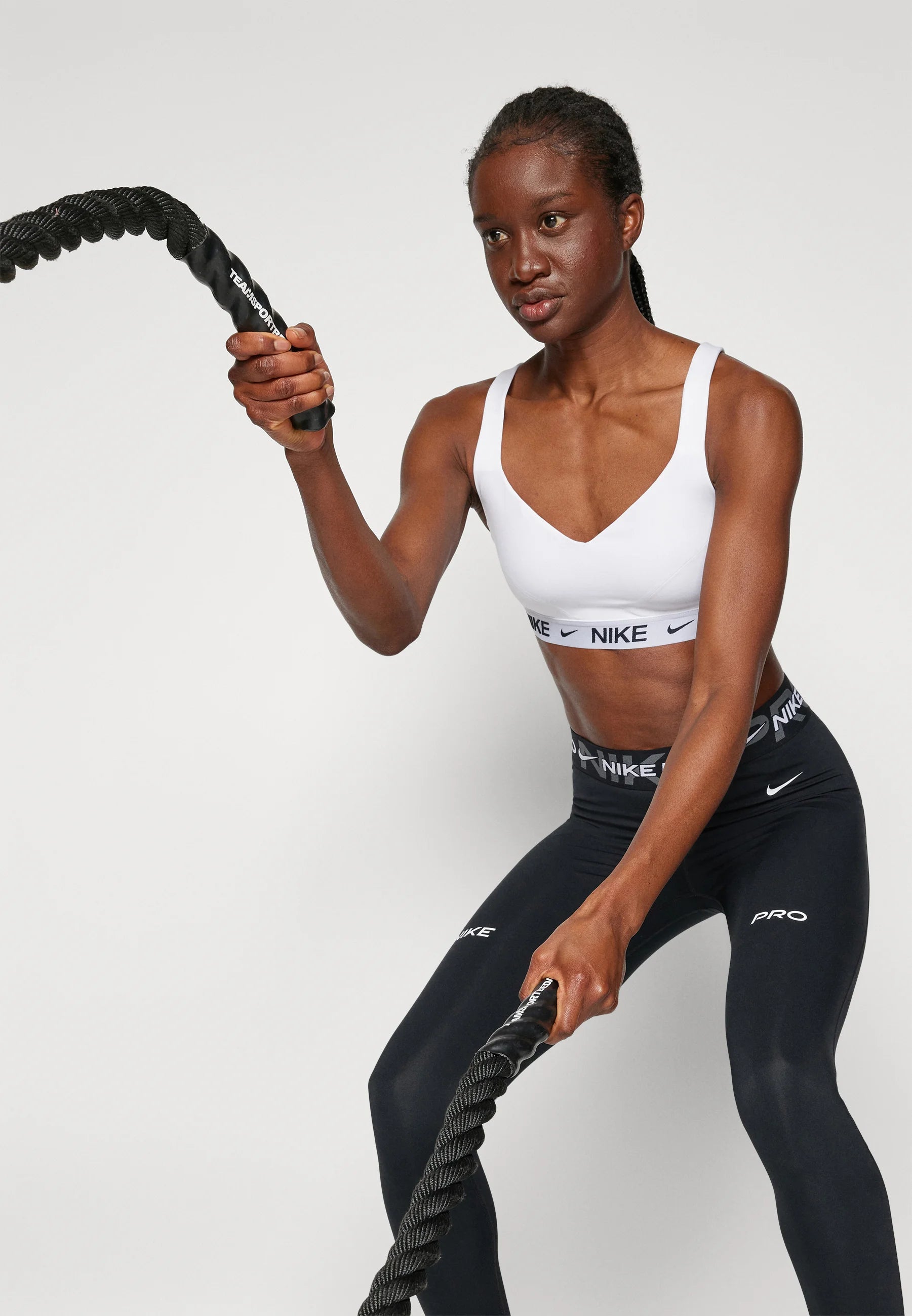 Nike Indy Medium Support Sports Bra – White, Stone Mauve, Black