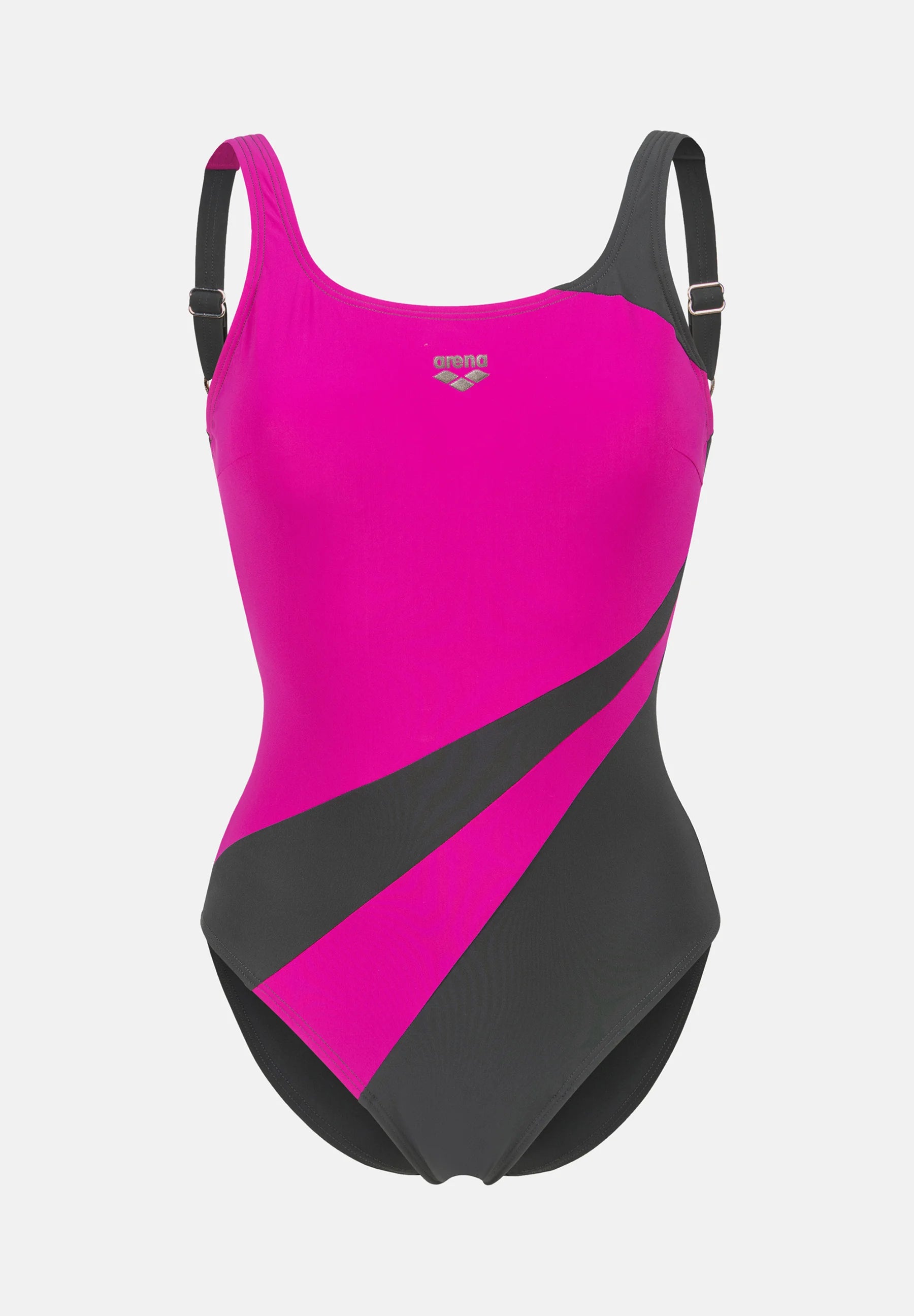 Arena Shapewear Jednodílné plavky Liliana – Night Grey, Grape Violet
