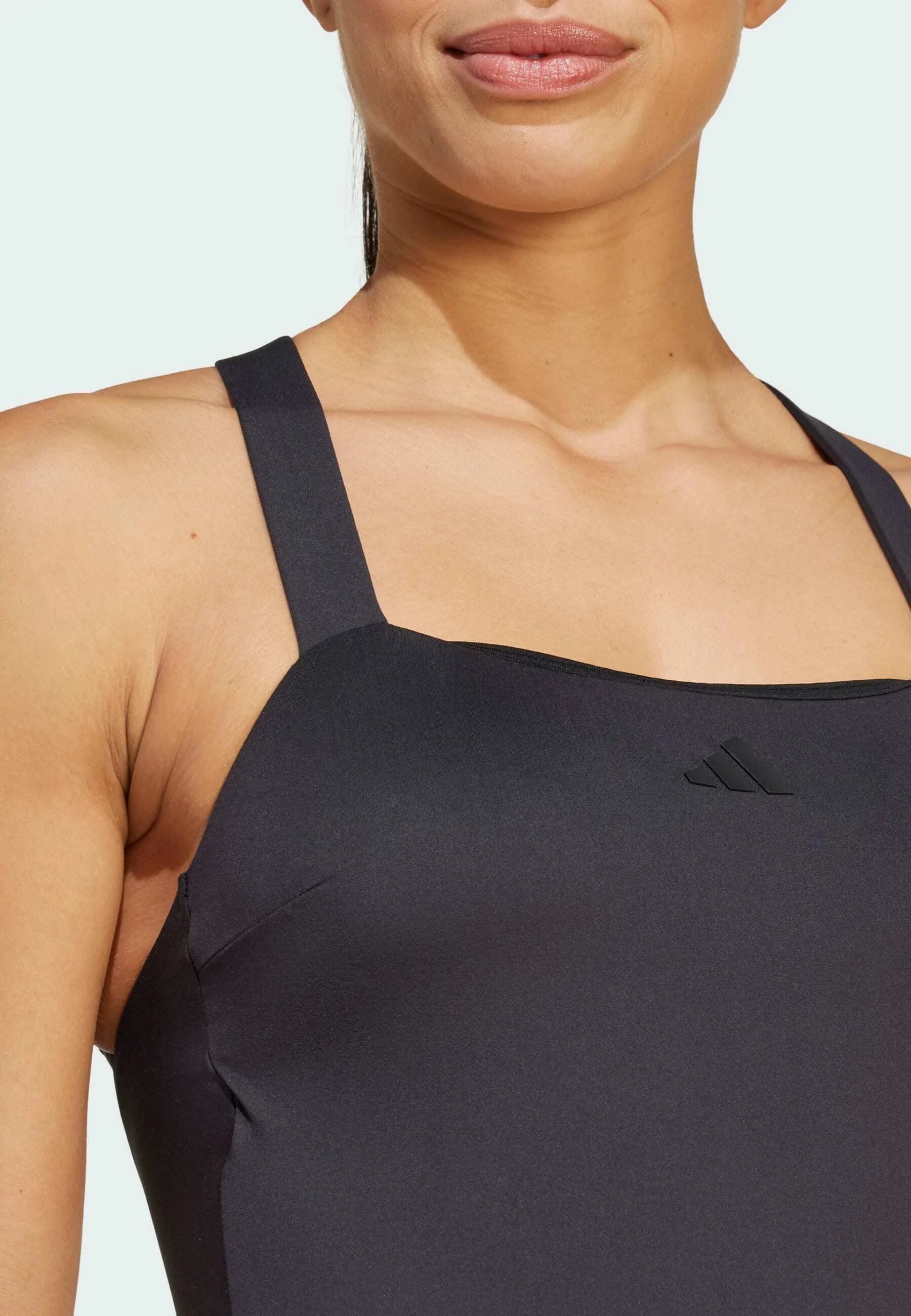 Adidas Iconisea Padded Premium X-Back Swimsuit – Black, White