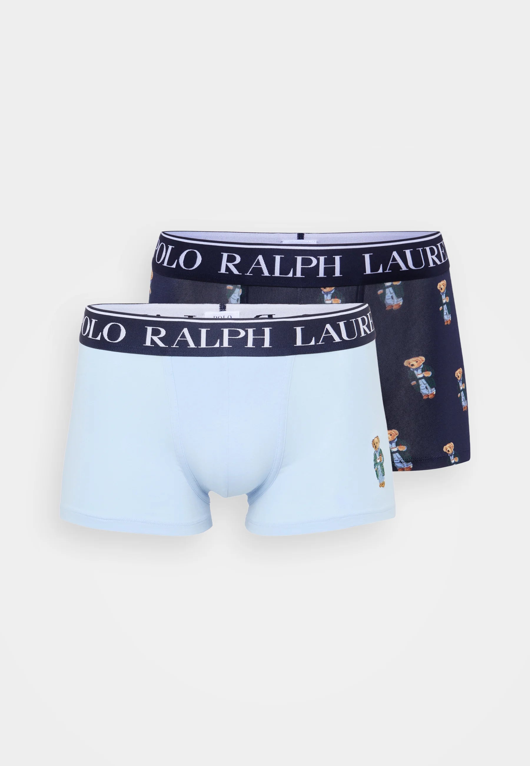 Polo Ralph Lauren Cotton Stretch Trunks – Low Rise – 2 Pack – Office Blue, Navy