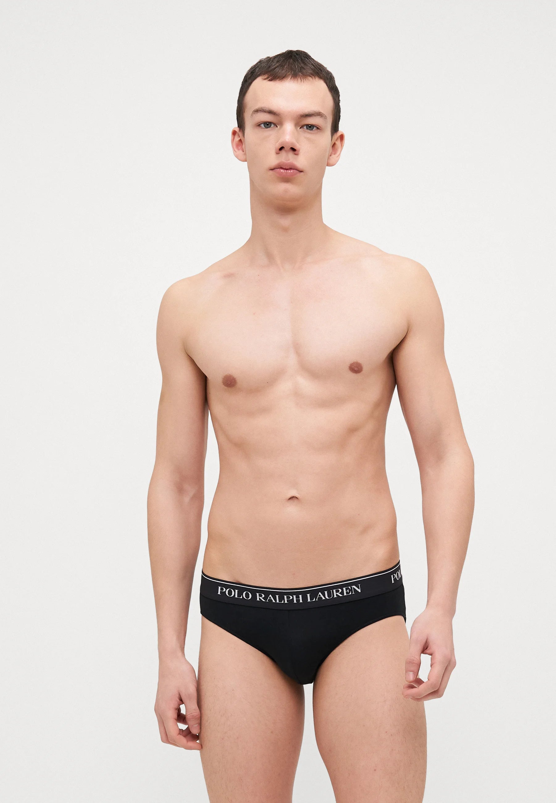 Polo Ralph Lauren Cotton Stretch Briefs – Low Rise – 3 Pack – White, Black, Andover
