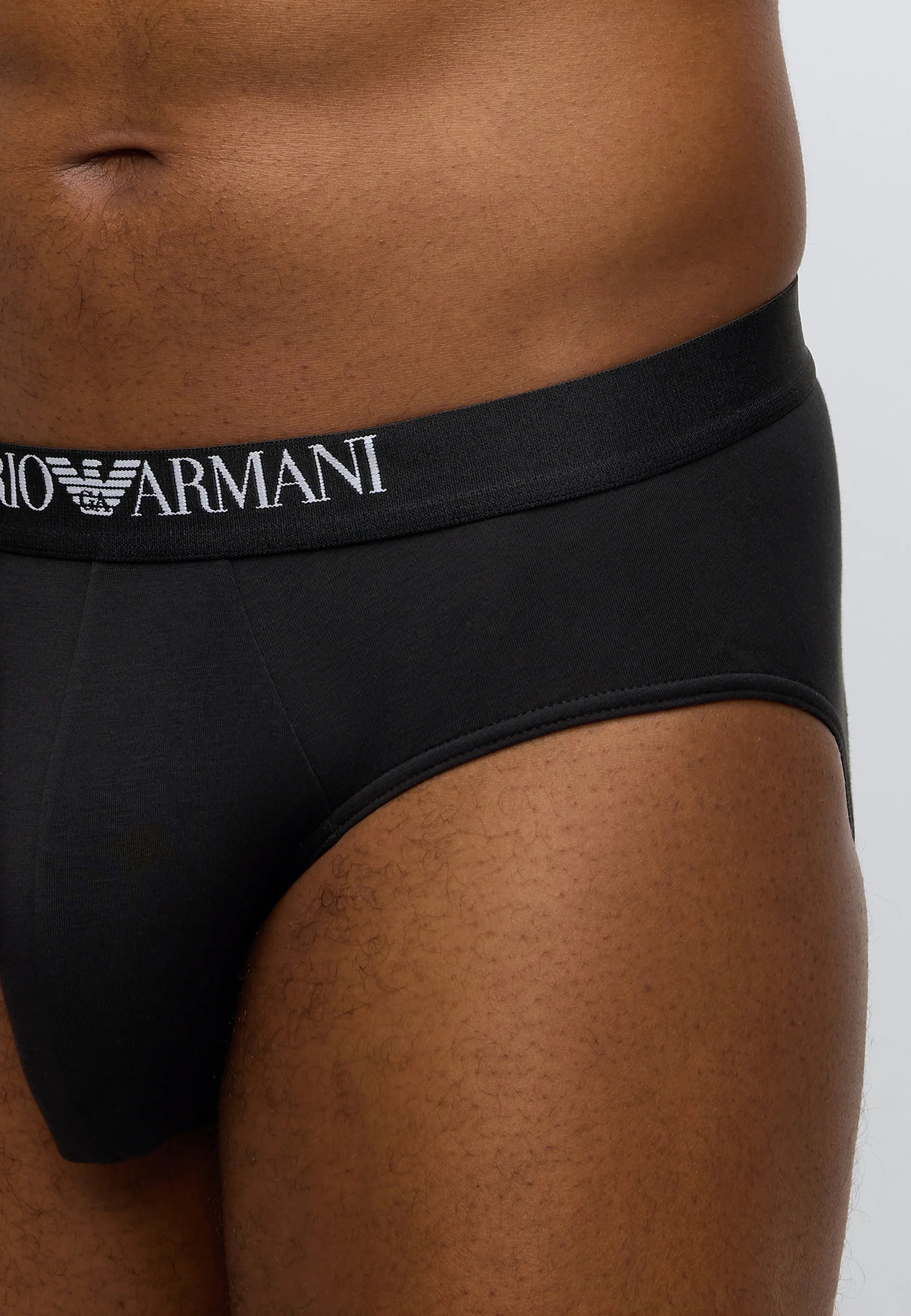 Emporio Armani Premium Stretch Briefs 2 Pack – Black