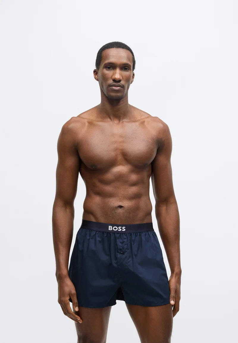 Boxerky BOSS 2 Pack – středně modré