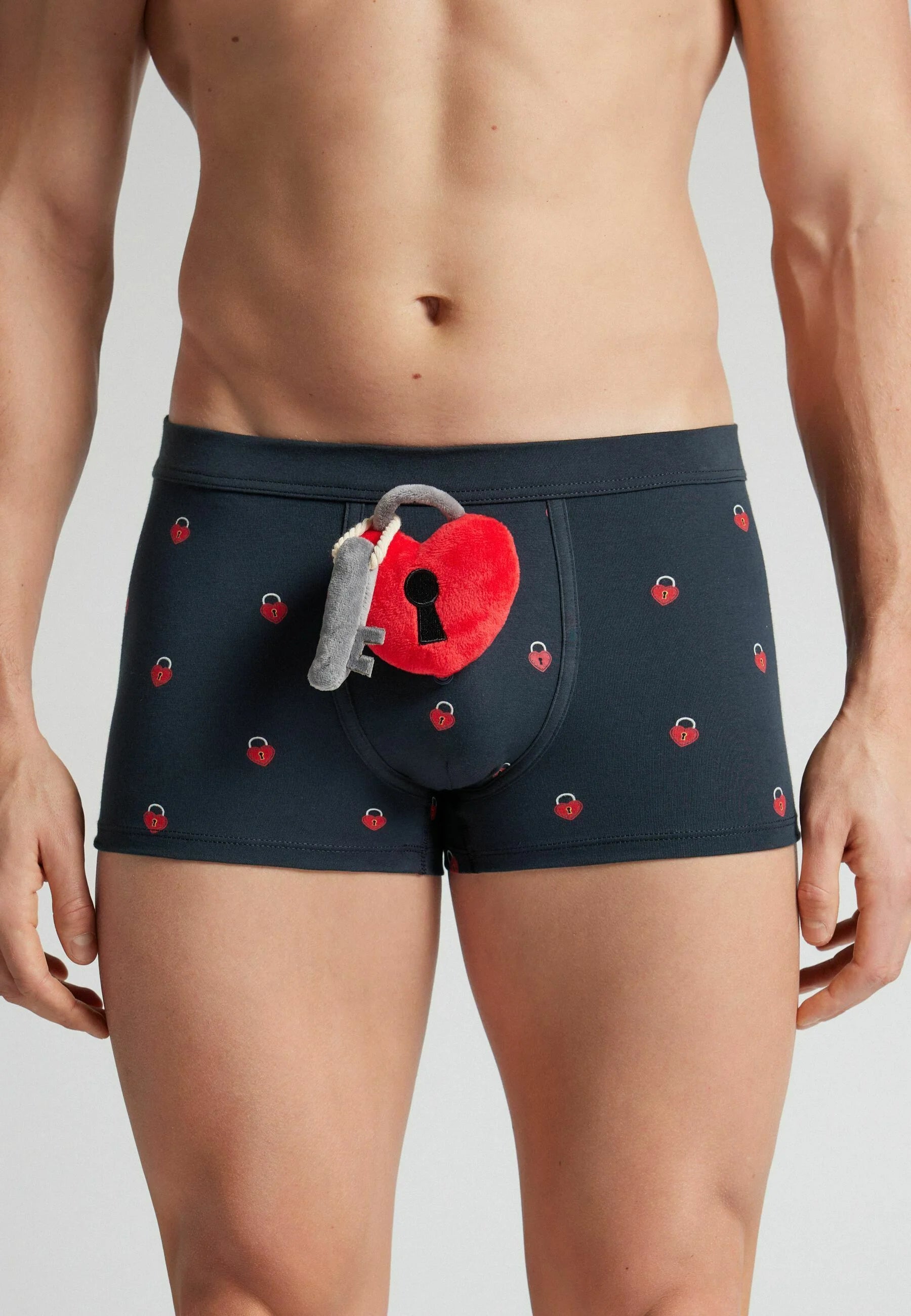 Bauli IUMAN Intimissimi Uomo con lucchetto a cuore – Blu