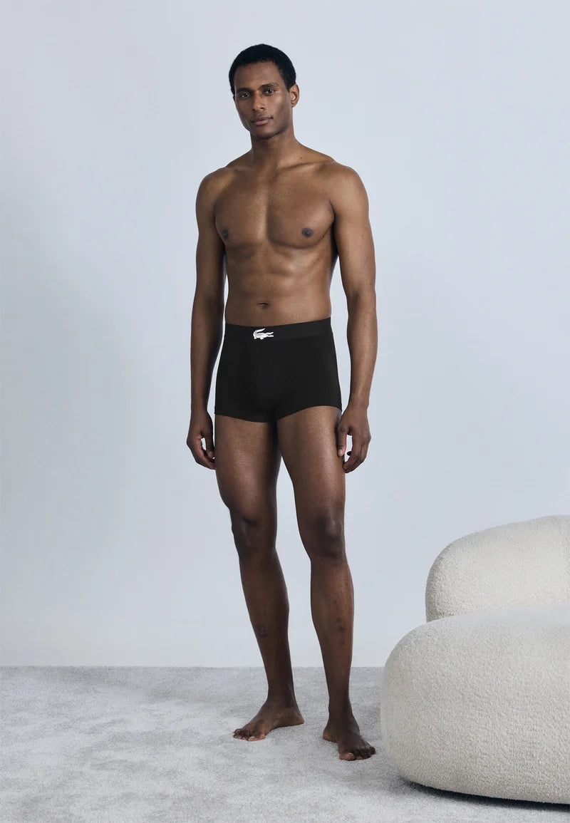 Lacoste Court Classic Stretch Trunks 3 Pack – Black