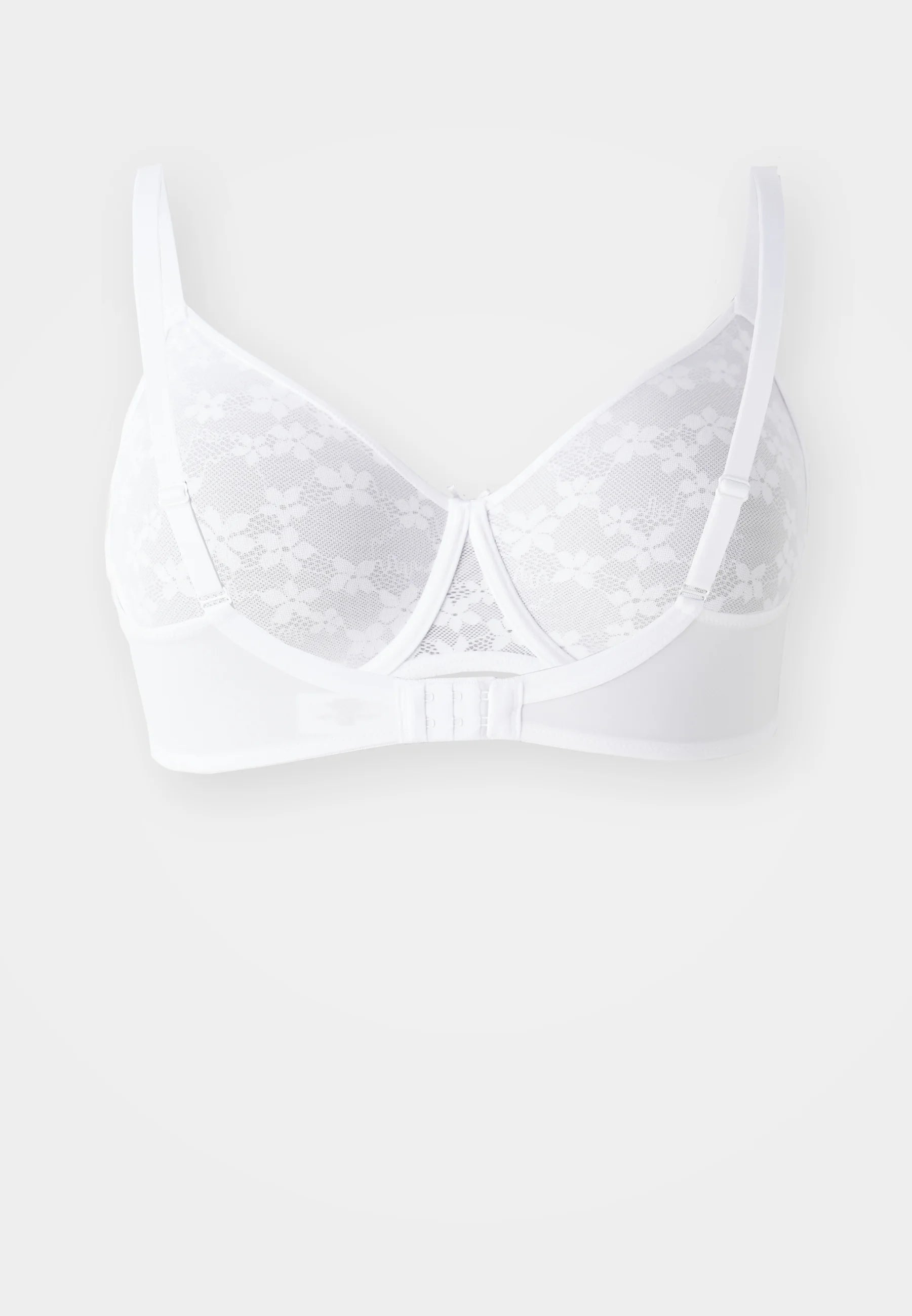 Podprsenka s kosticí LASCANA Petite Fleur Minimizer 2 Pack – bílá