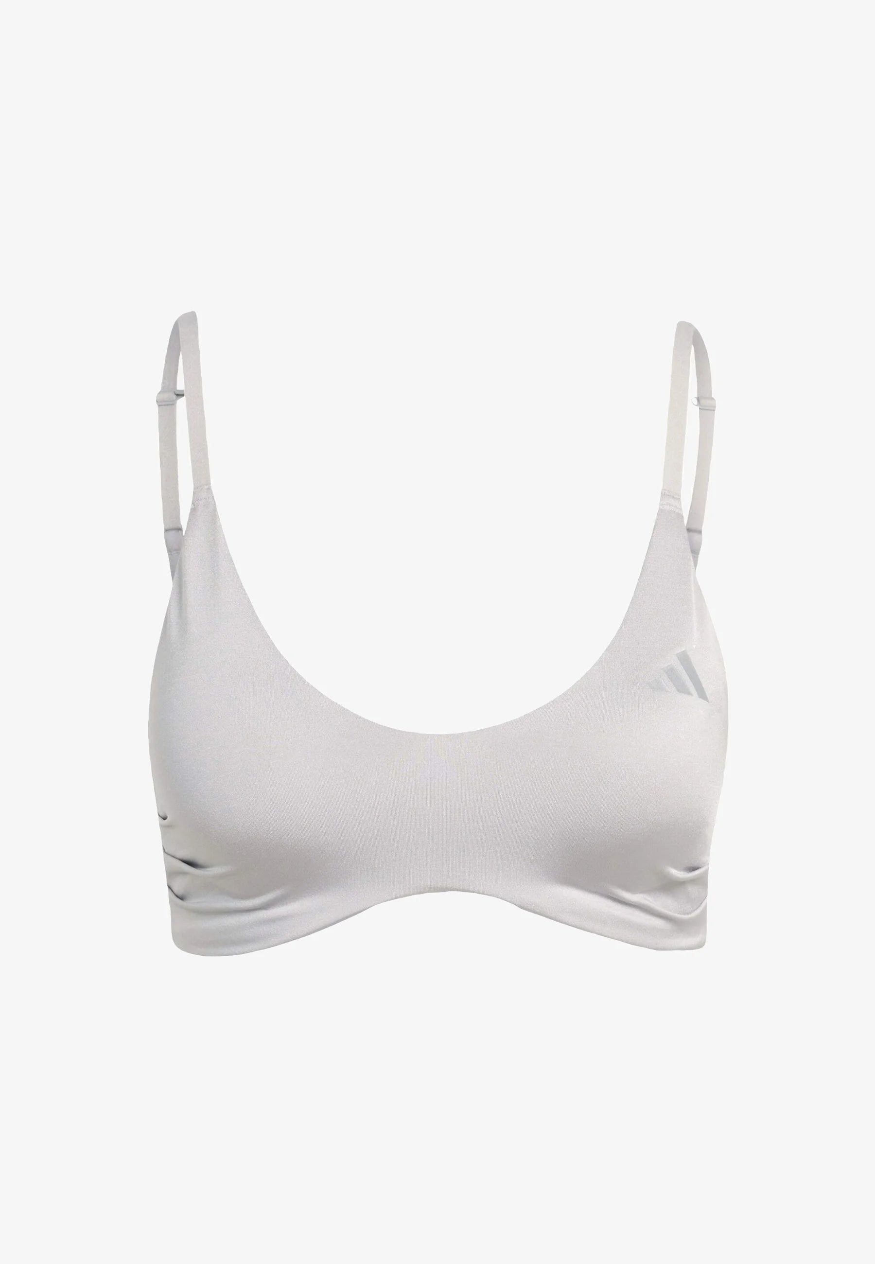 Adidas Performance Optime Essentials Workout Shine Light Support Sports Bra – Grey Two