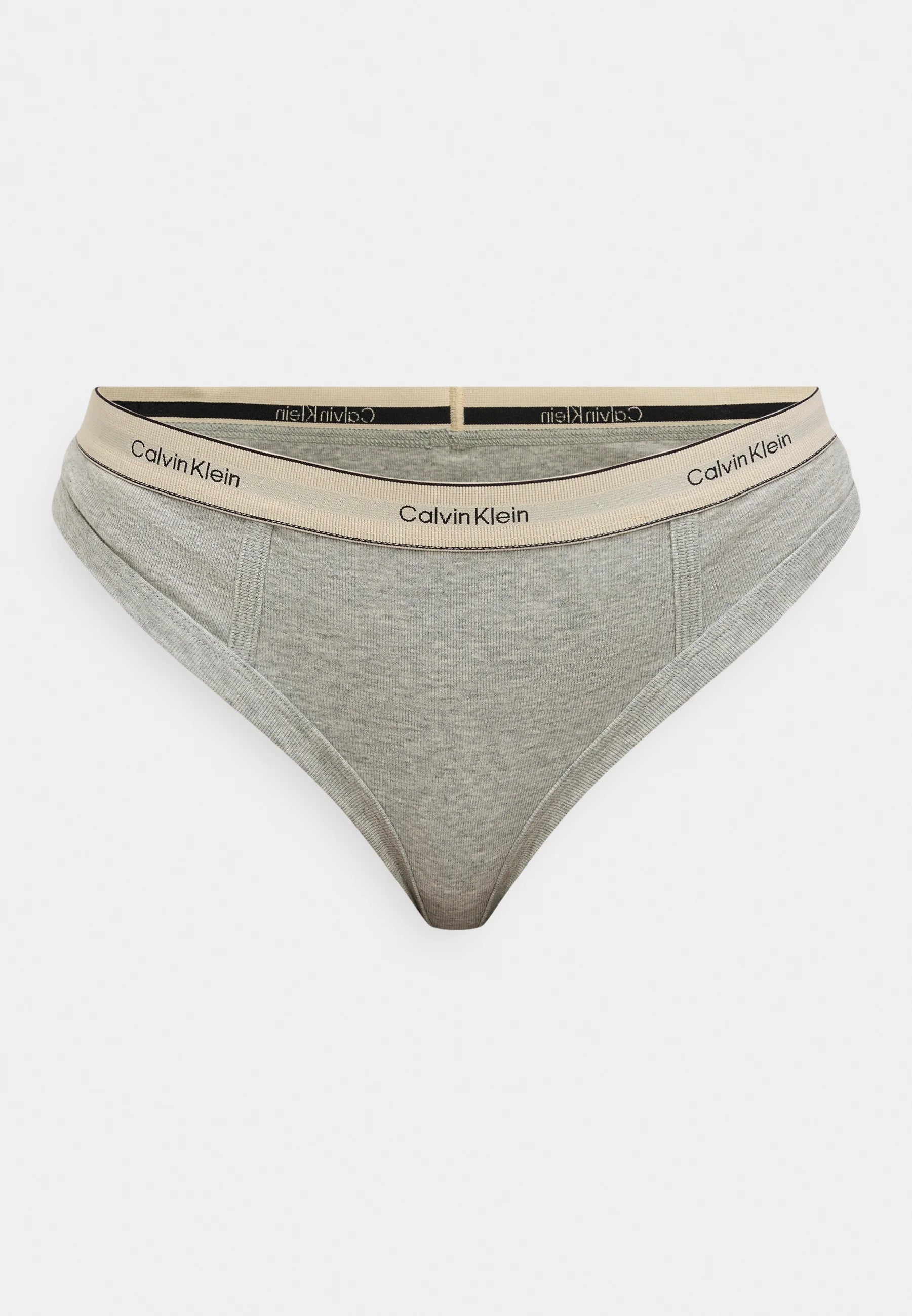 String en coton Calvin Klein Heritage – Gris chiné