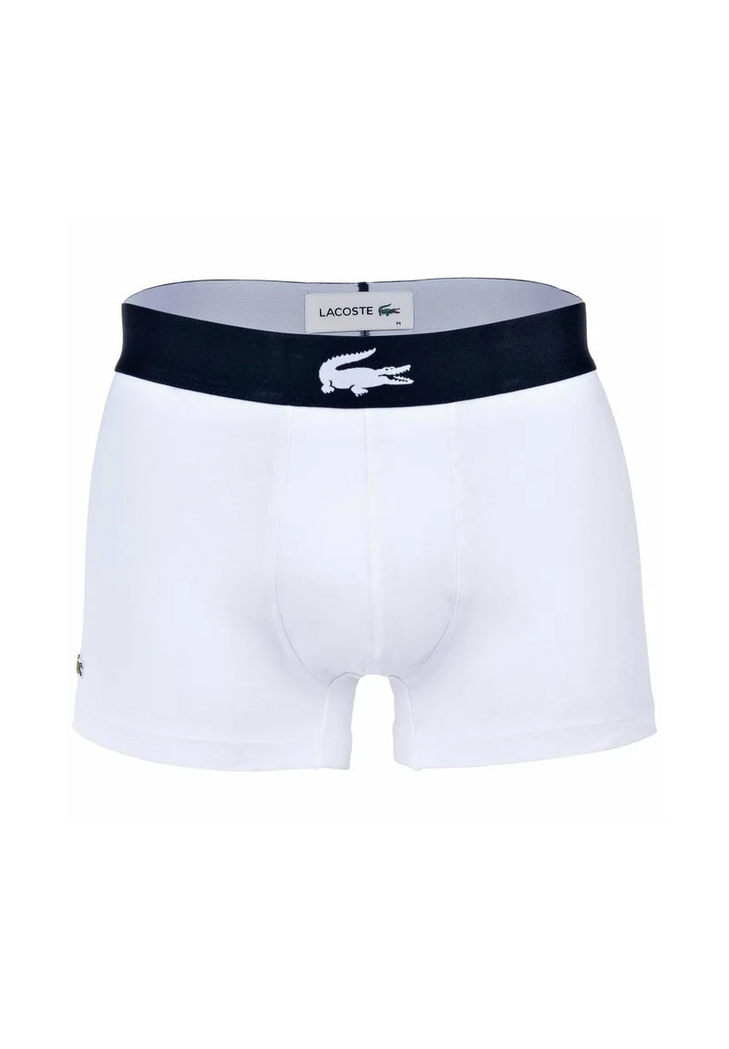 Lacoste 6 Pack Big Croc Print Stretch Trunks – Dark Blue, Grey, Green, White