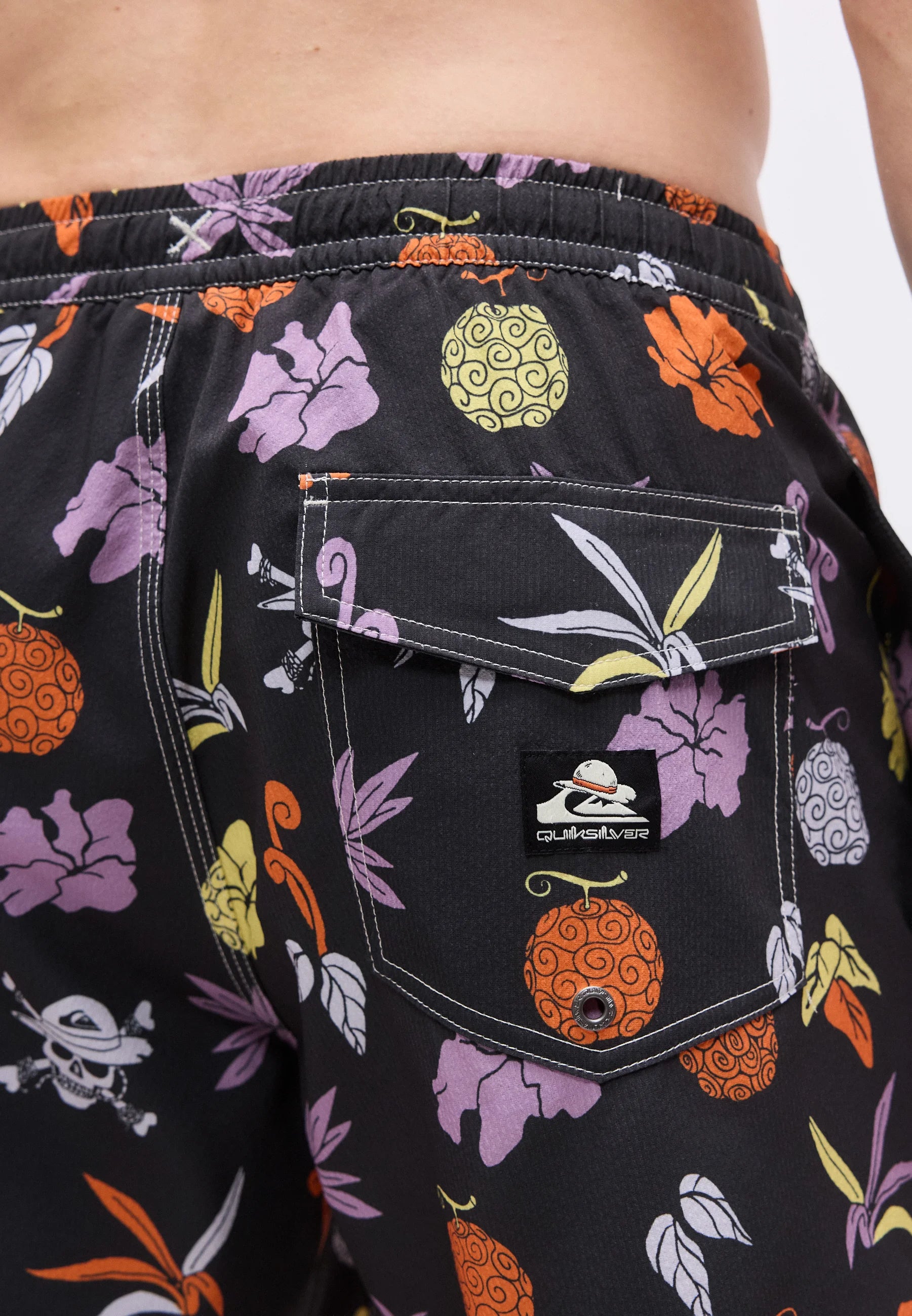 Volley plavecké šortky Quiksilver OPQS s potiskem – Phantom