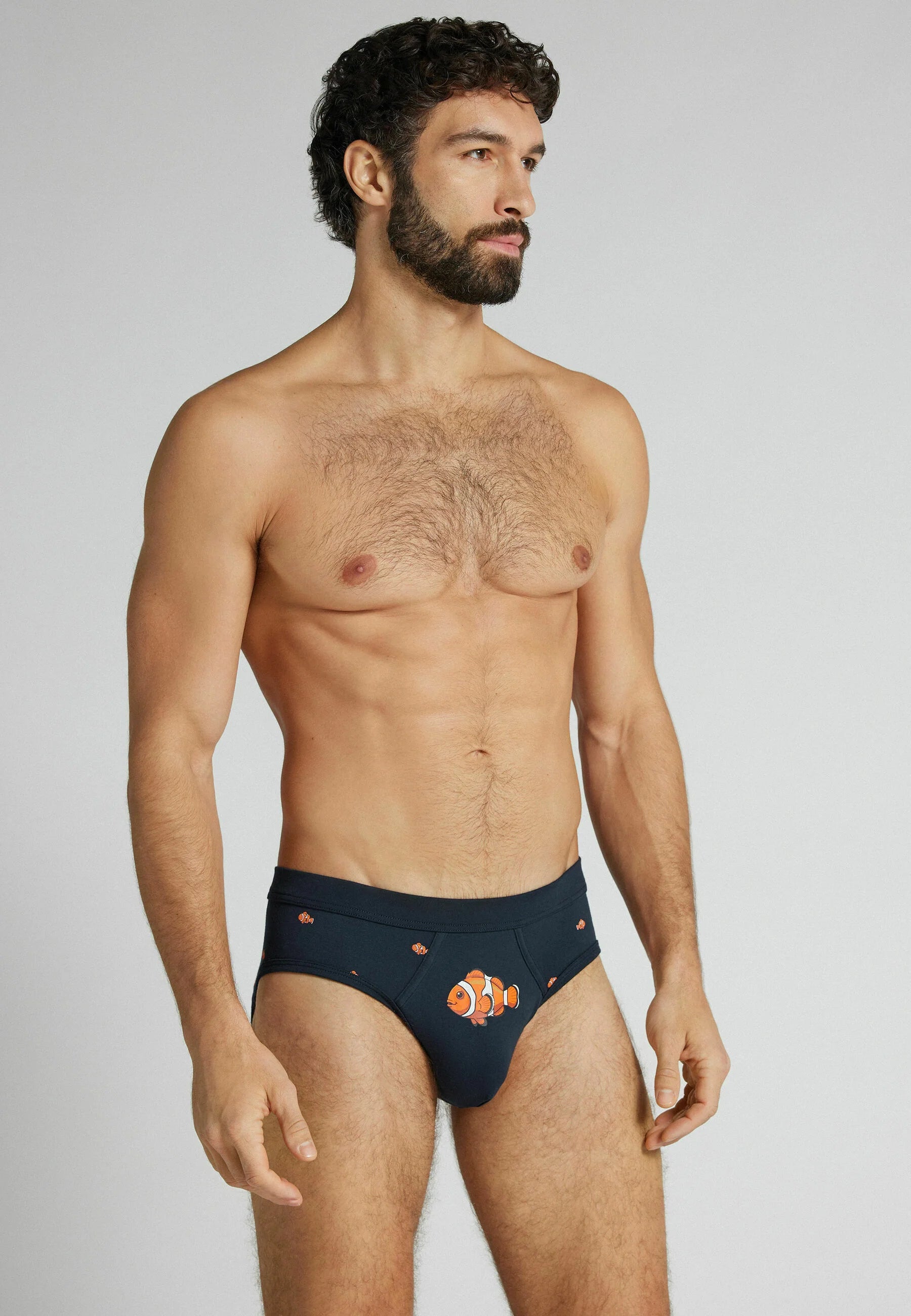 IUMAN Intimissimi Uomo Stretch-Baumwoll-Slip – Blau