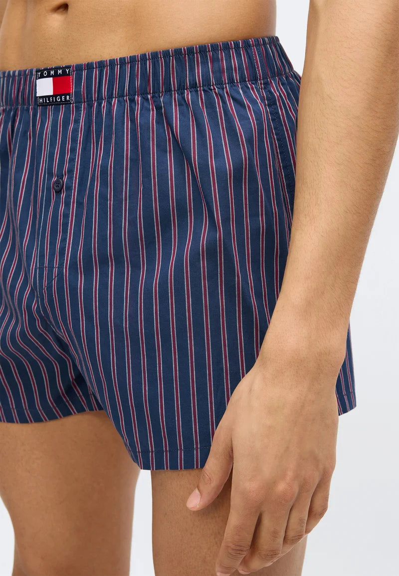 Tommy Hilfiger Heritage Print 3 Pack Boxer Shorts - Rose, Jus De Framboise
