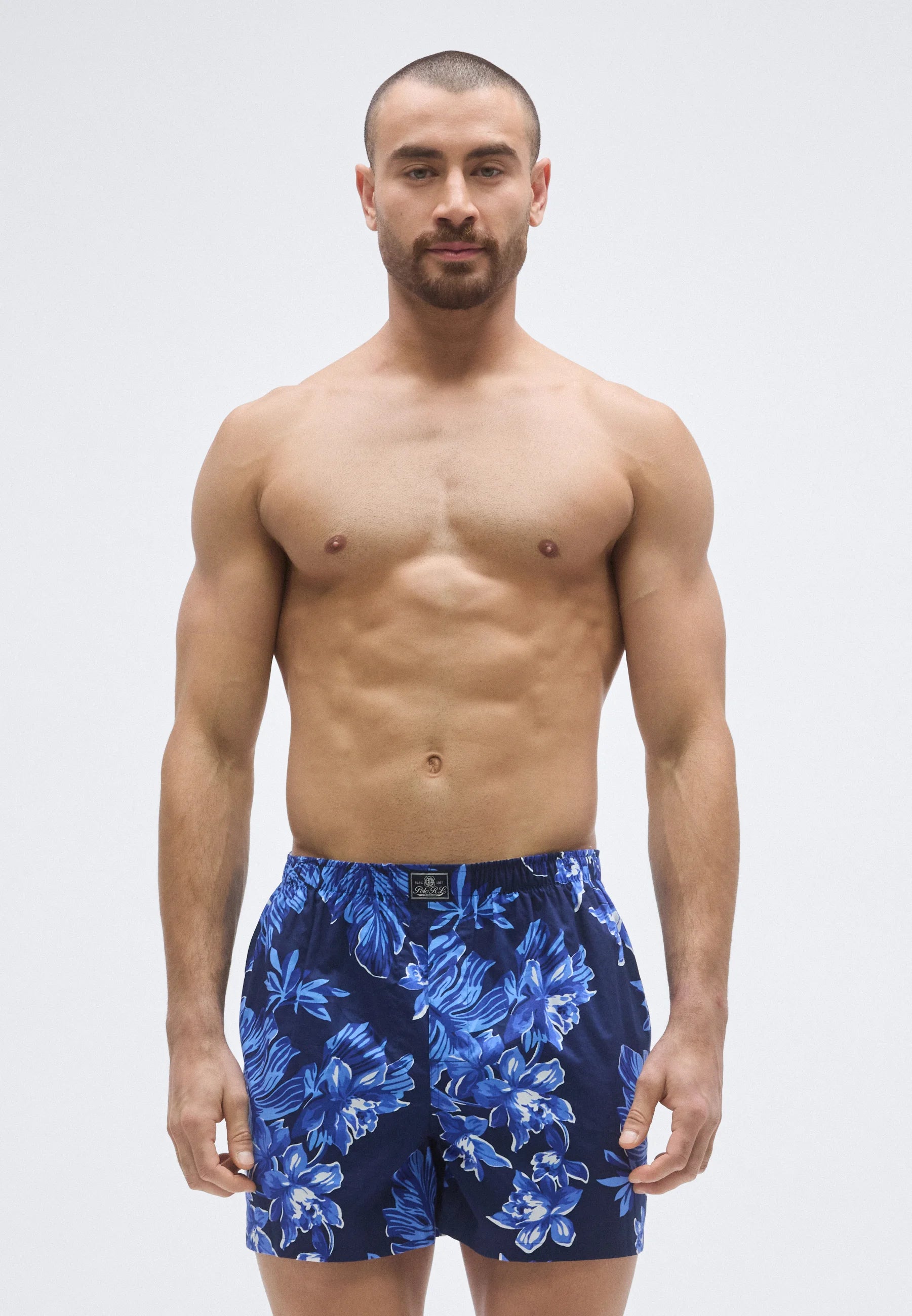Polo Ralph Lauren Boxer ouvert en coton – Lot de 3 – Bleu, Bleu marine