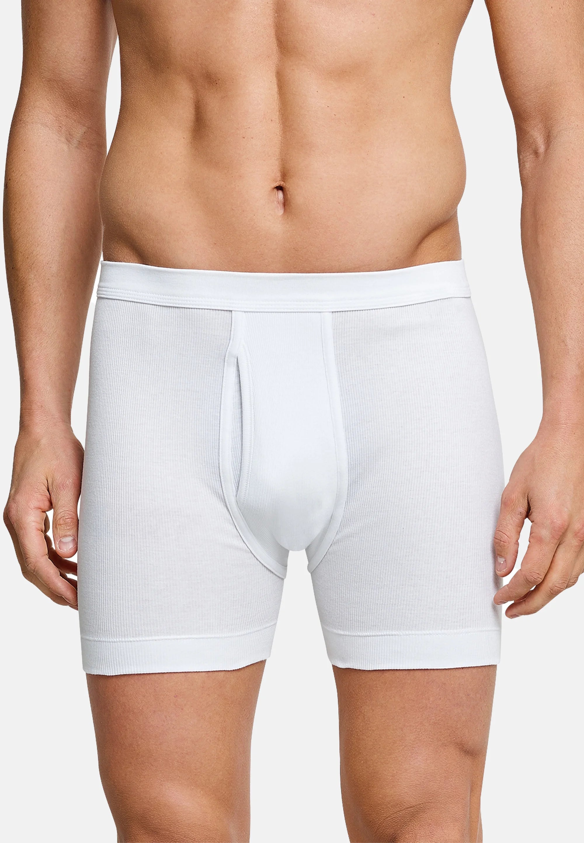 Lot de 3 boxers Schiesser Essentials Doppelripp - Blanc