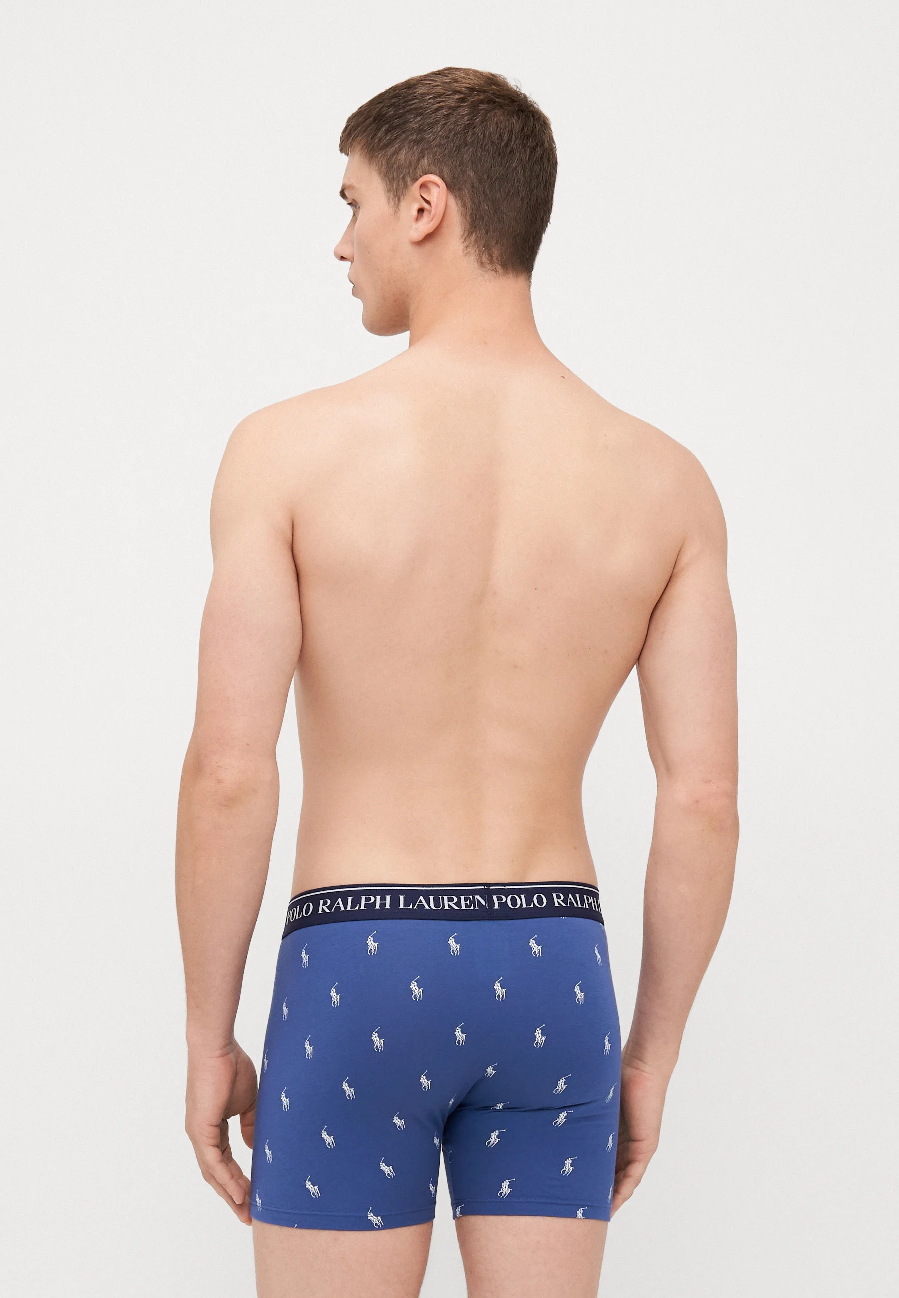 Polo Ralph Lauren bavlněné Stretch boxerky – 3 balení – Navy, Pine, Old Royal