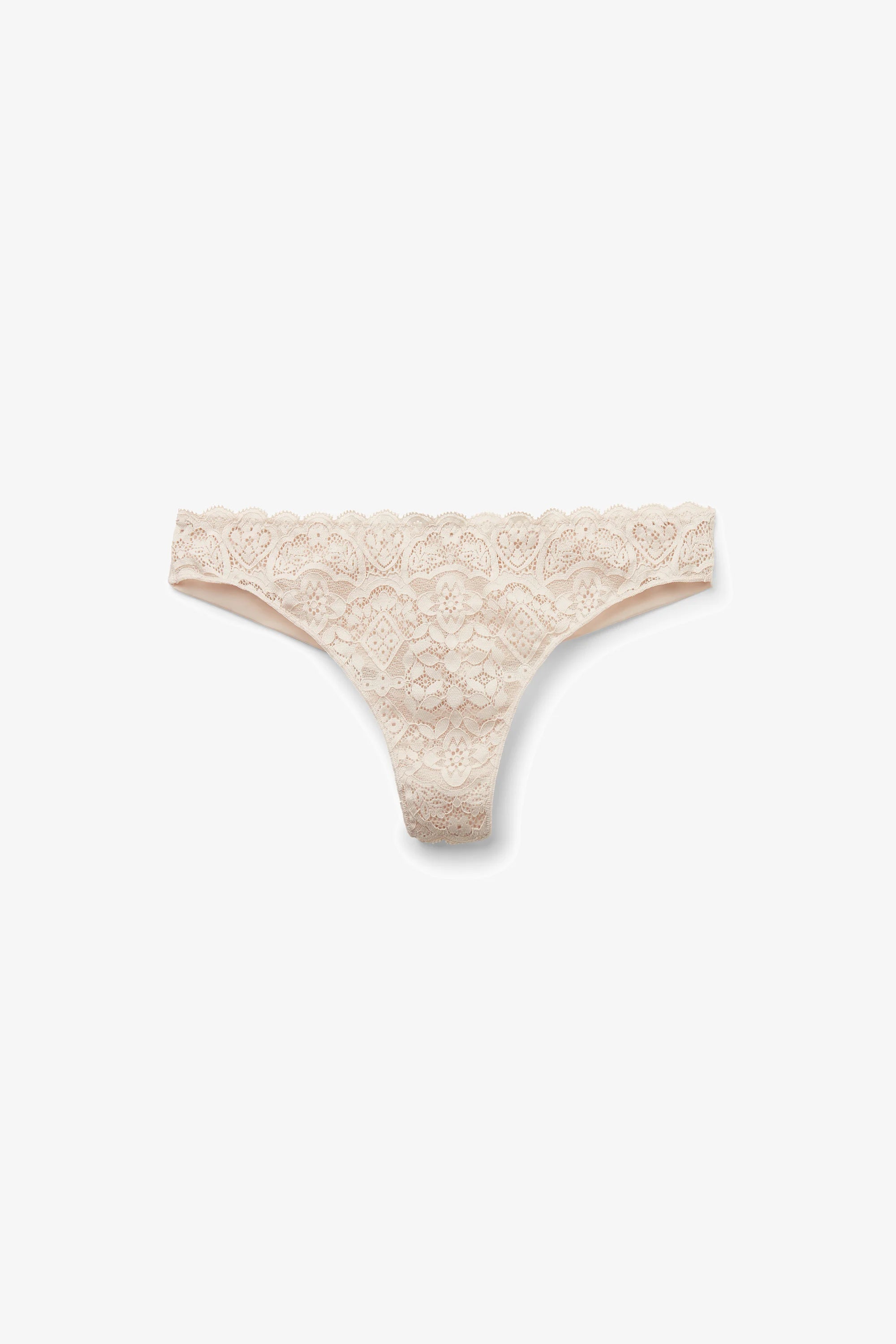 Koronkowe stringi Intimissimi – naturalne