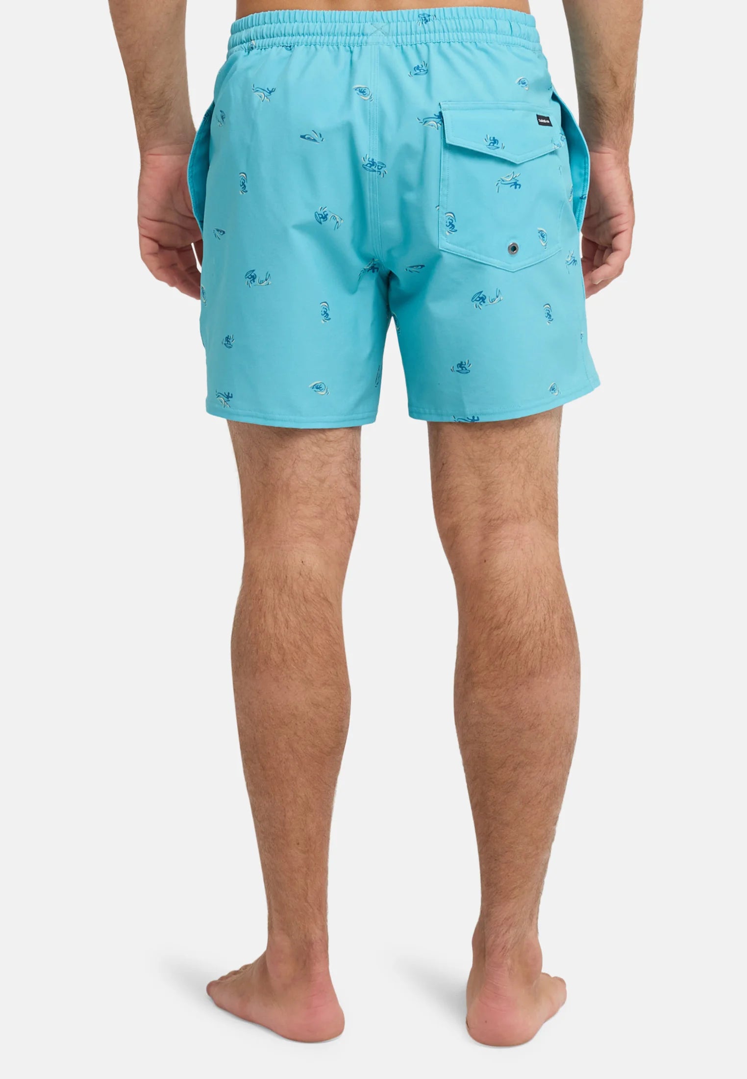Quiksilver Printed Volley 16 Swim Shorts – Beige Print