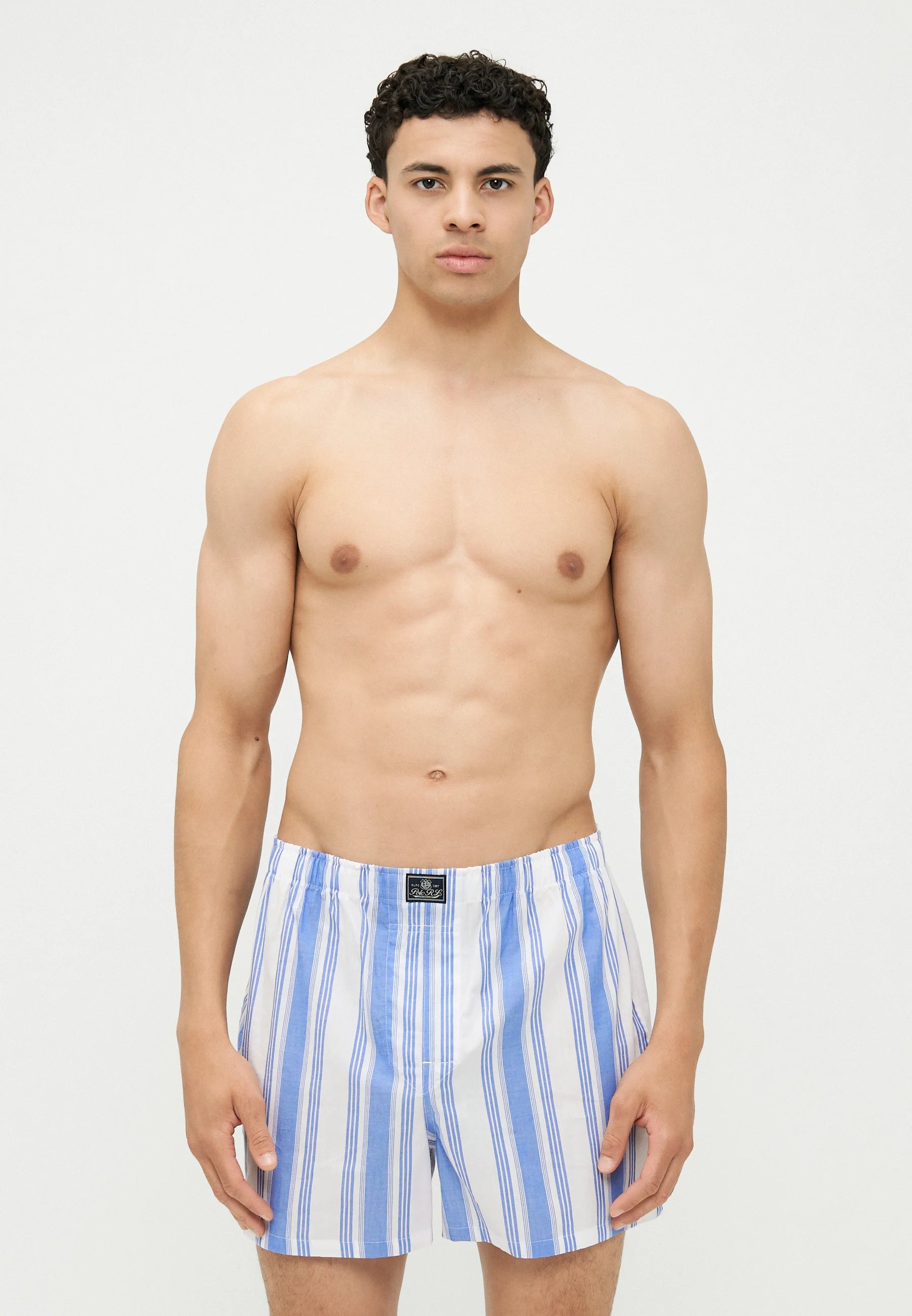 Polo Ralph Lauren Bavlněné boxerky – 3 balení – modrá, bílá
