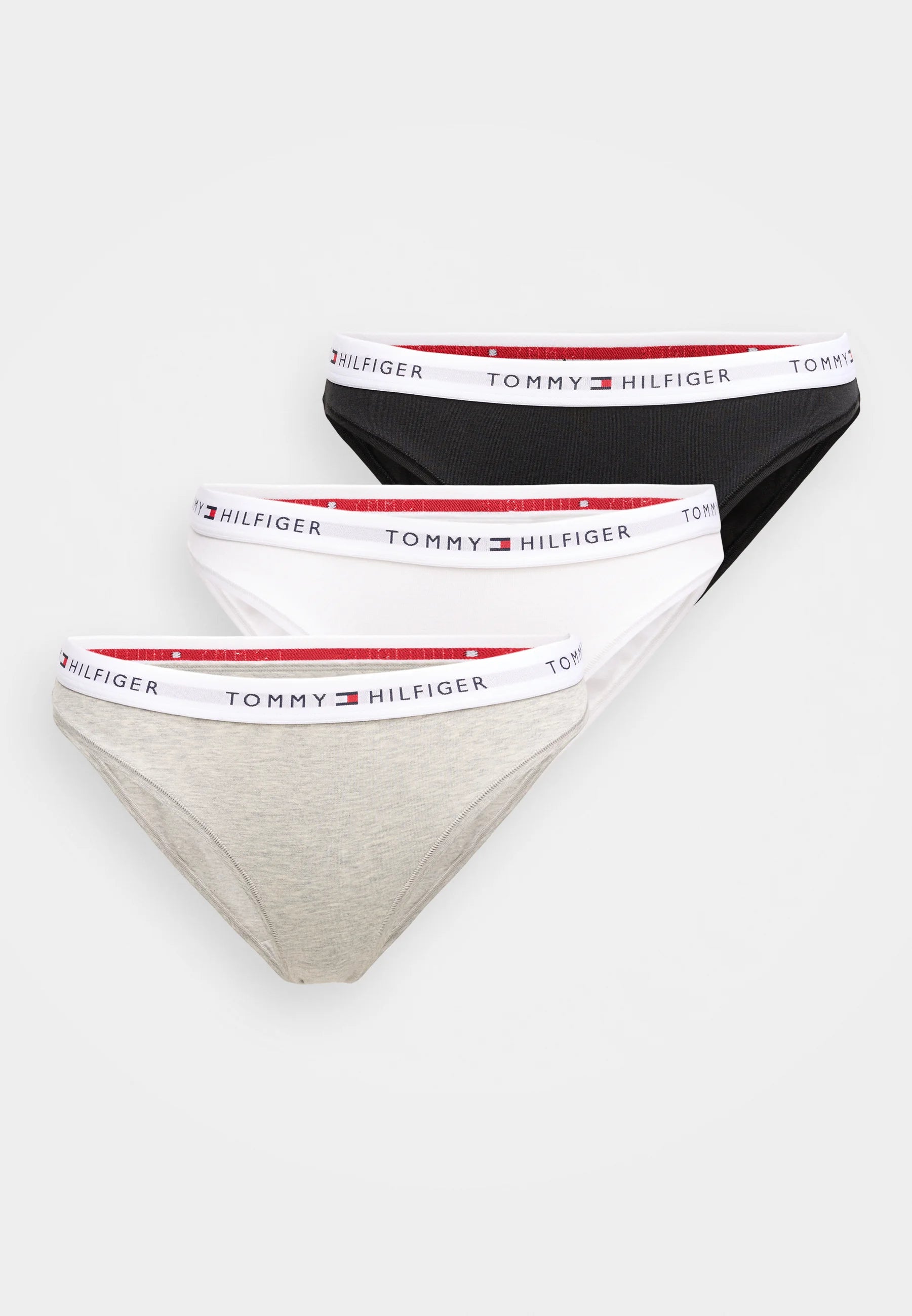 Tommy Hilfiger Briefs – 3 Pack, Medium Grey Heather, White, Black