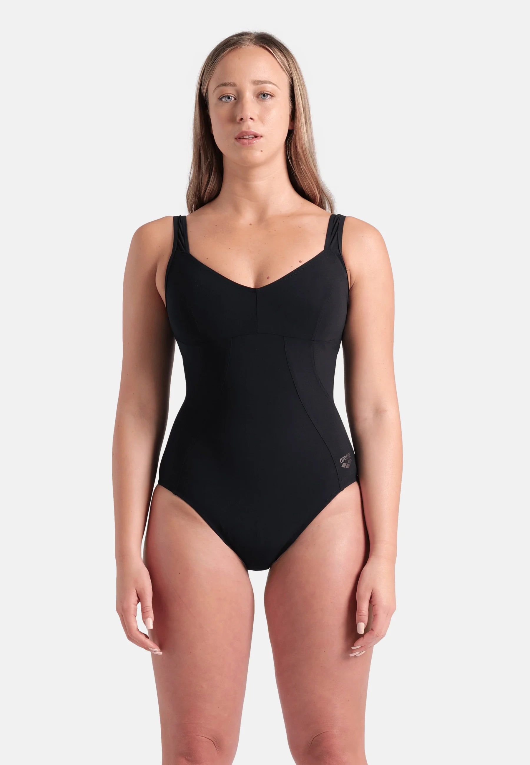 Arena Shapewear Vertigo C-Cup Einteiliger Badeanzug – Schwarz
