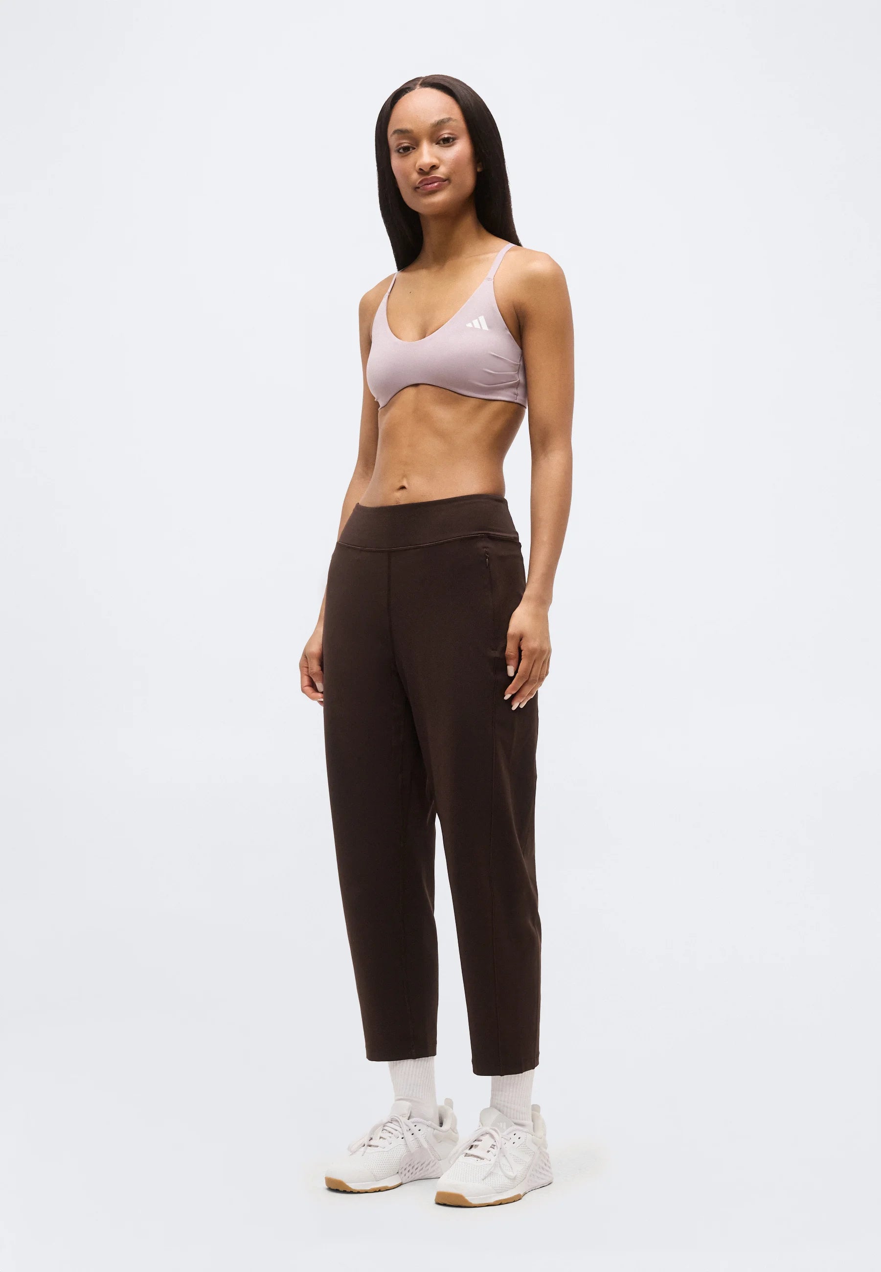 Adidas Performance Optime Essentials Workout Light Support Bra – Preloved Fig