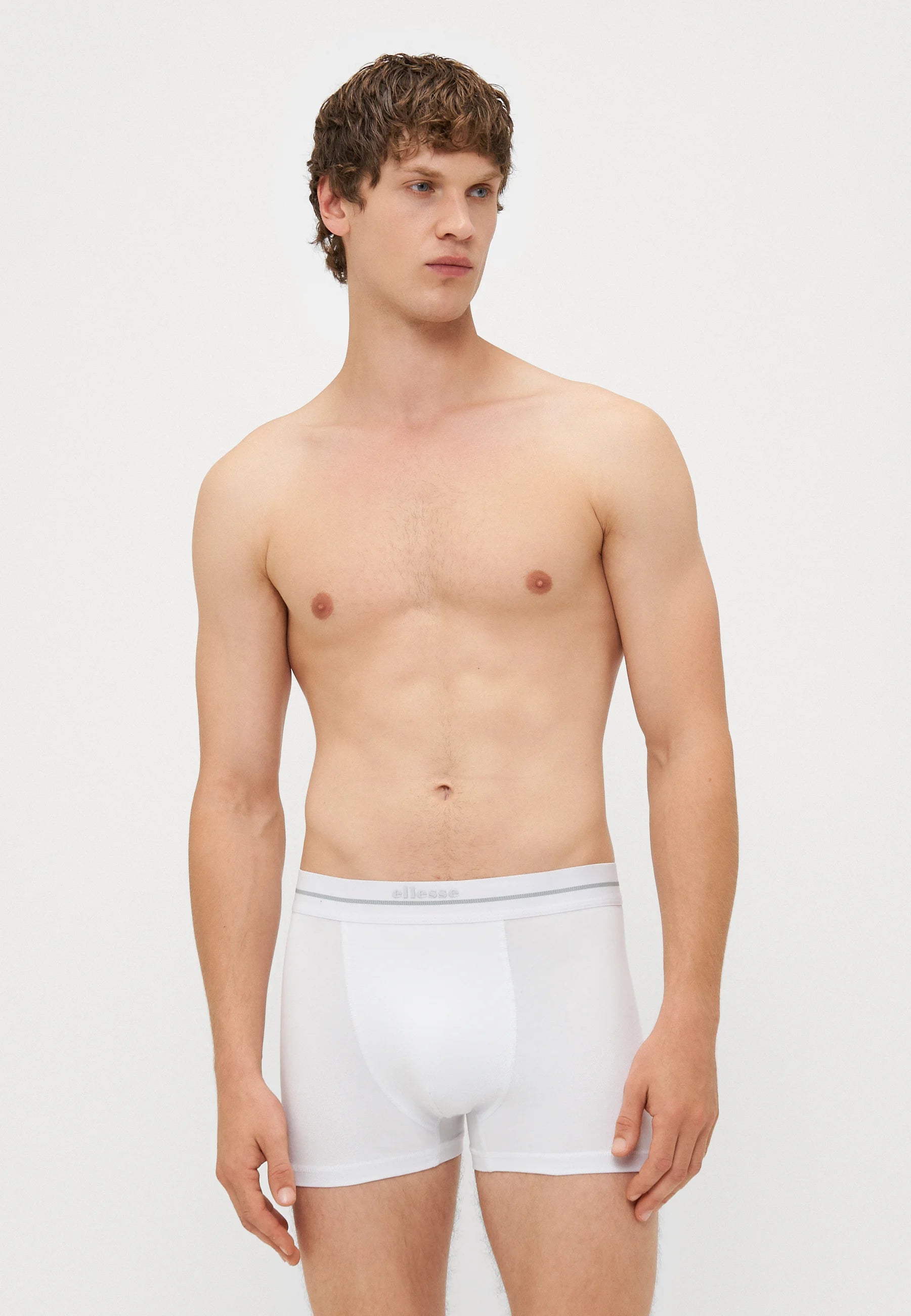 Ellesse Ambria 3 Pack Trunks – Grey, White, Black