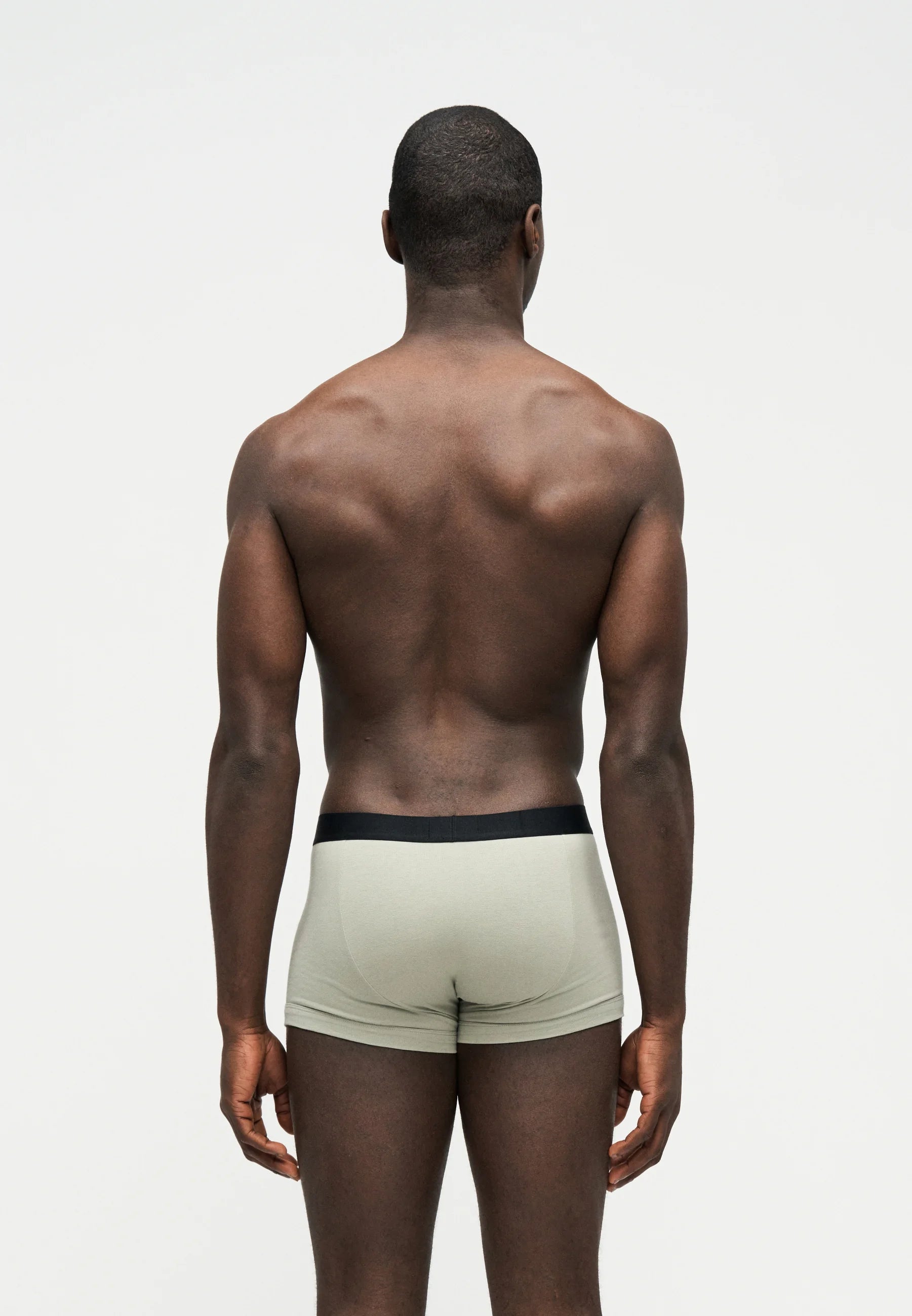 Emporio Armani ESSENTIAL Logo Label 3er-Pack Unterhosen – Salbei, Orion, Weiß