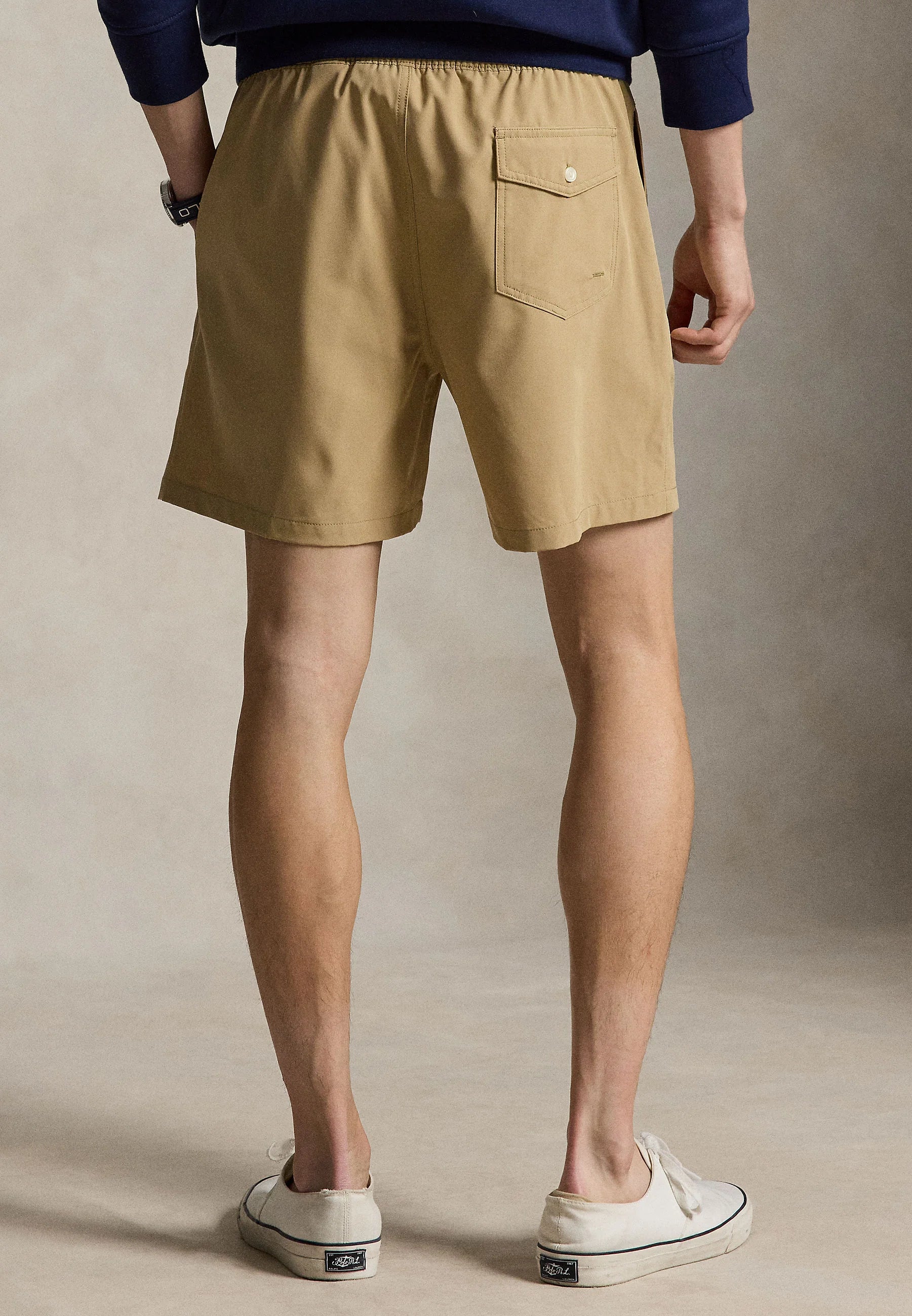 Polo Ralph Lauren Vintage Khaki Traveler Swim Shorts – Khaki