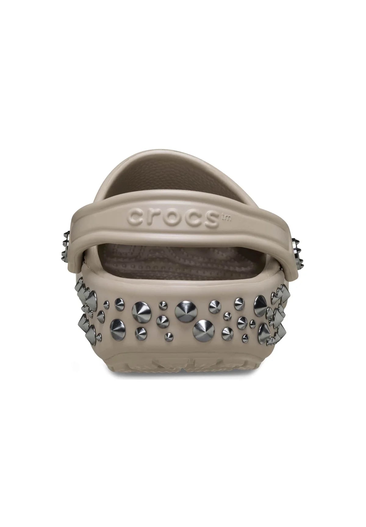 Sabots cloutés Crocs – Taupe