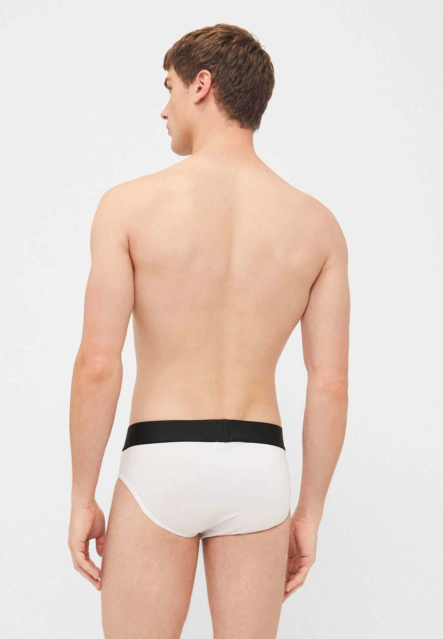 Versace Cotton Stretch Briefs – Low Rise – 2 Pack – Optical White