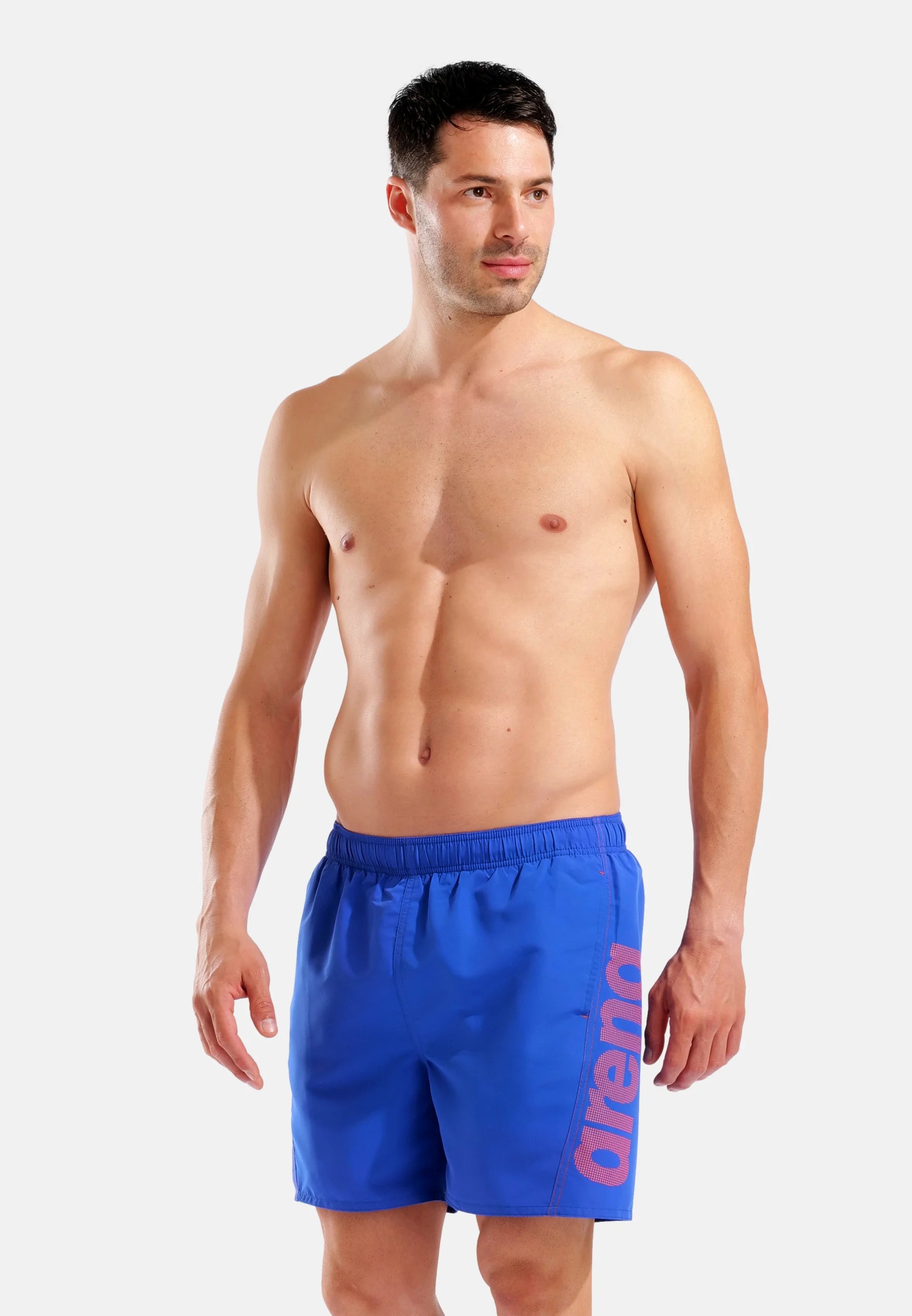 Arena Fundamentals Logo Boxer R – Bleu Néon, Orange Équipe