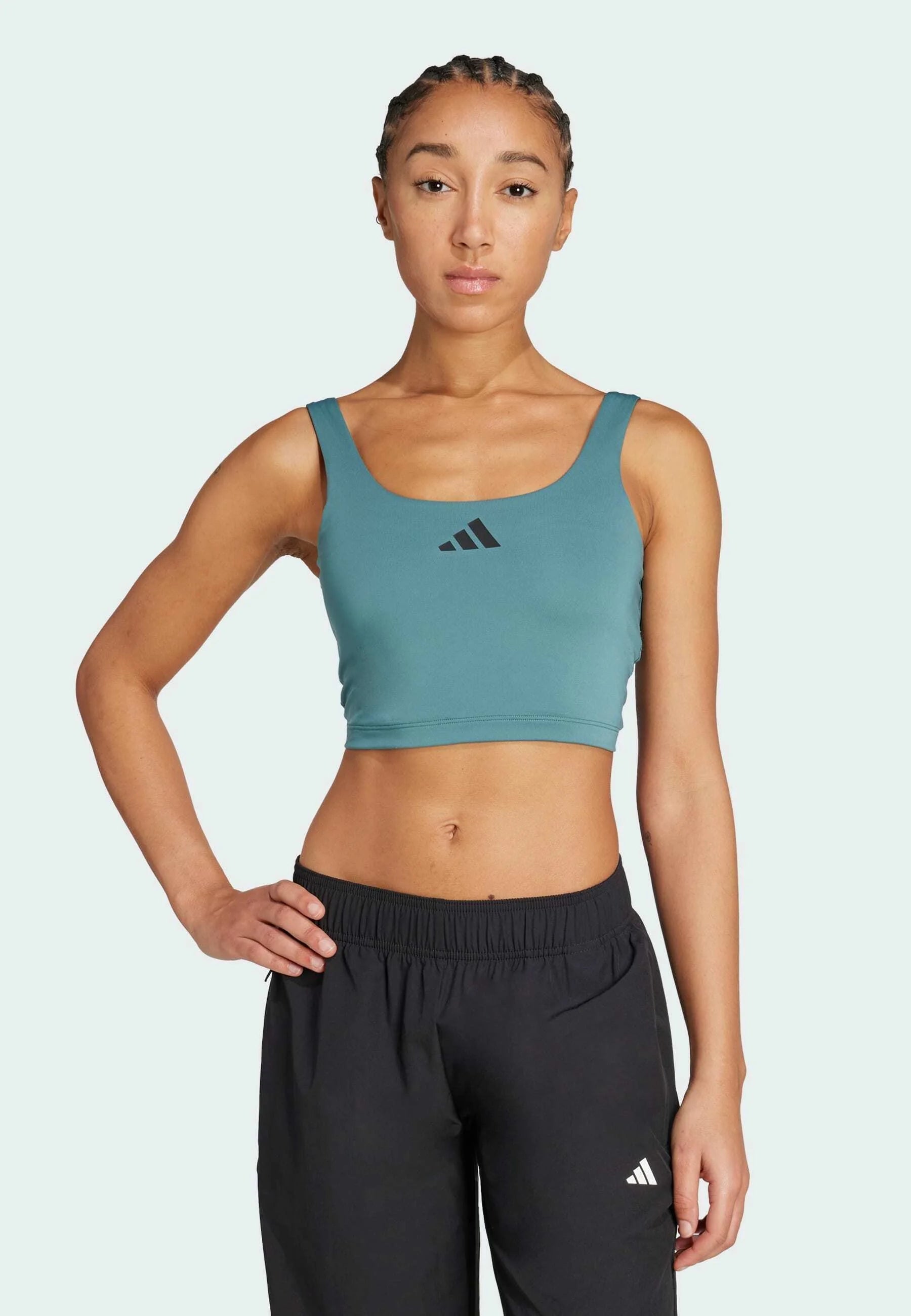 Adidas Performance PWR Tank Light Support Sports Bra – Preloved Teal