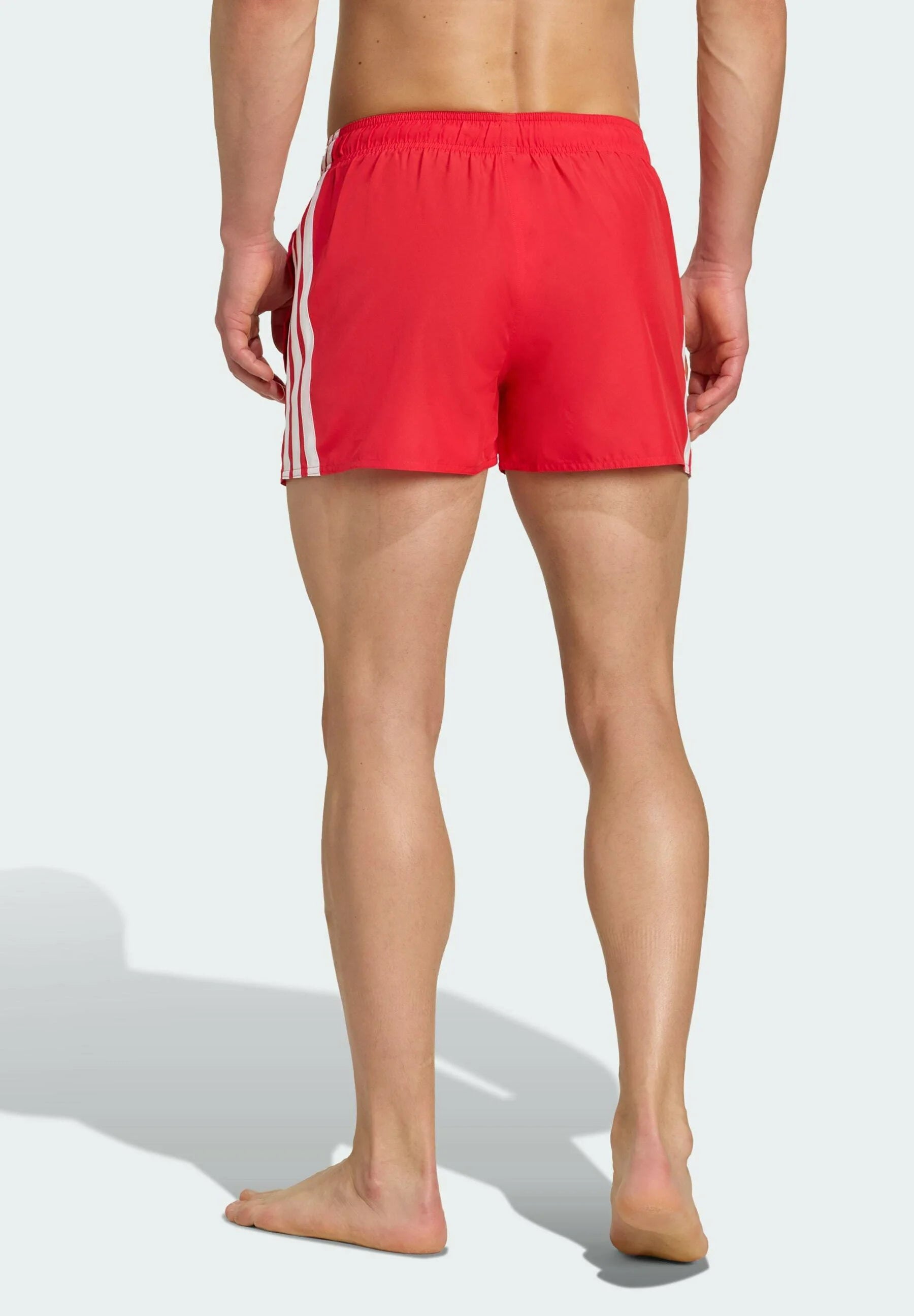 Short de bain Adidas Sportswear 3 Stripes – Rubis pur, blanc