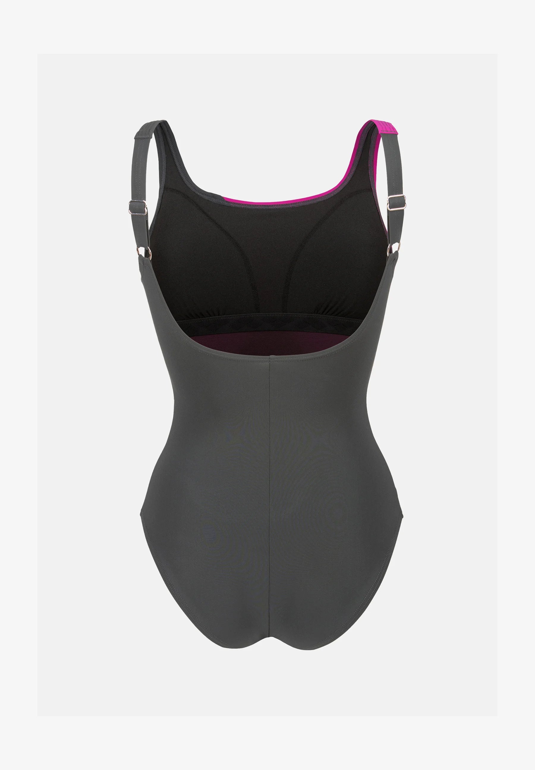 Arena Shapewear Jednodílné plavky Liliana – Night Grey, Grape Violet