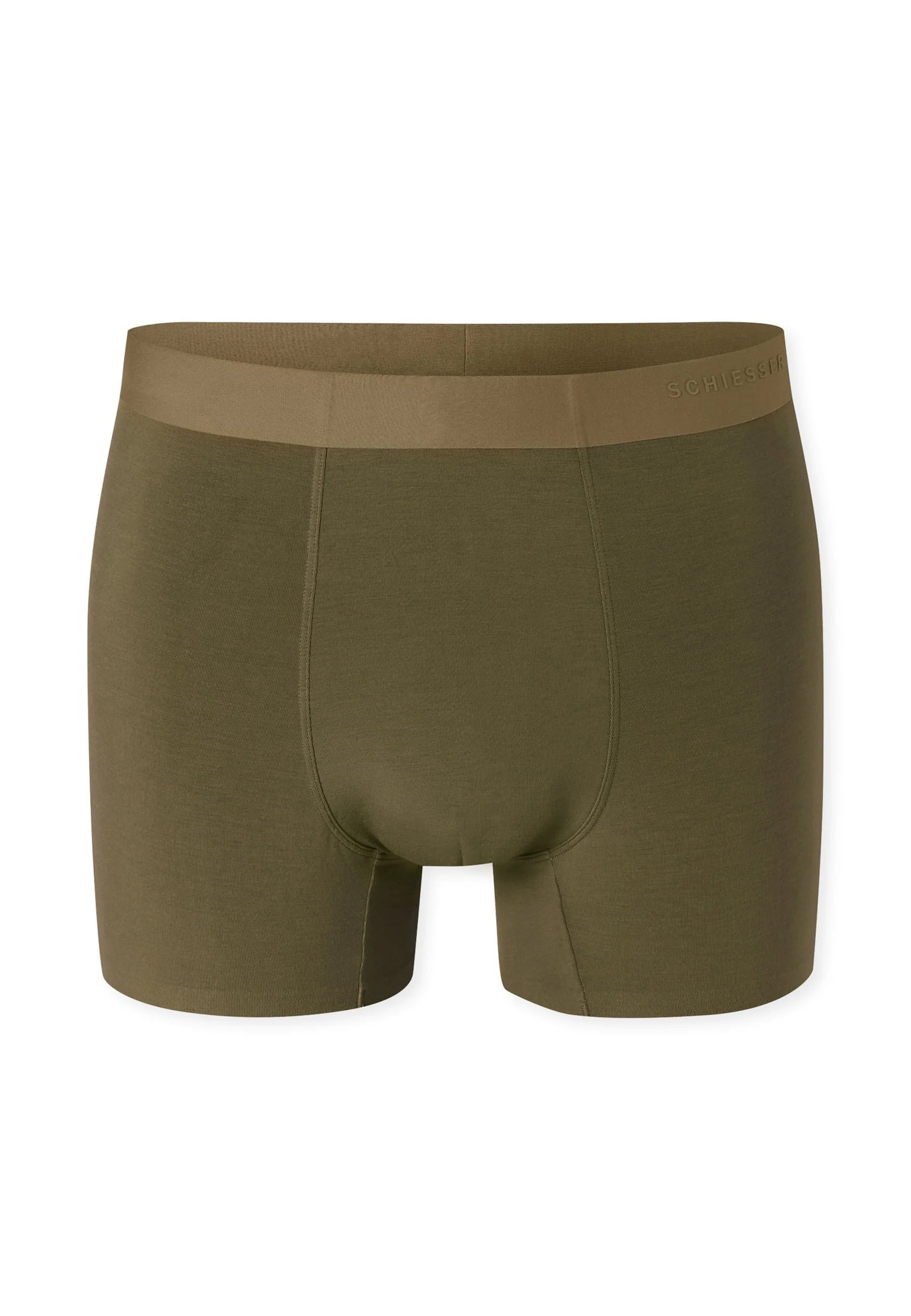 Schiesser Modern Bonded Trunks 2 Pack – Olive