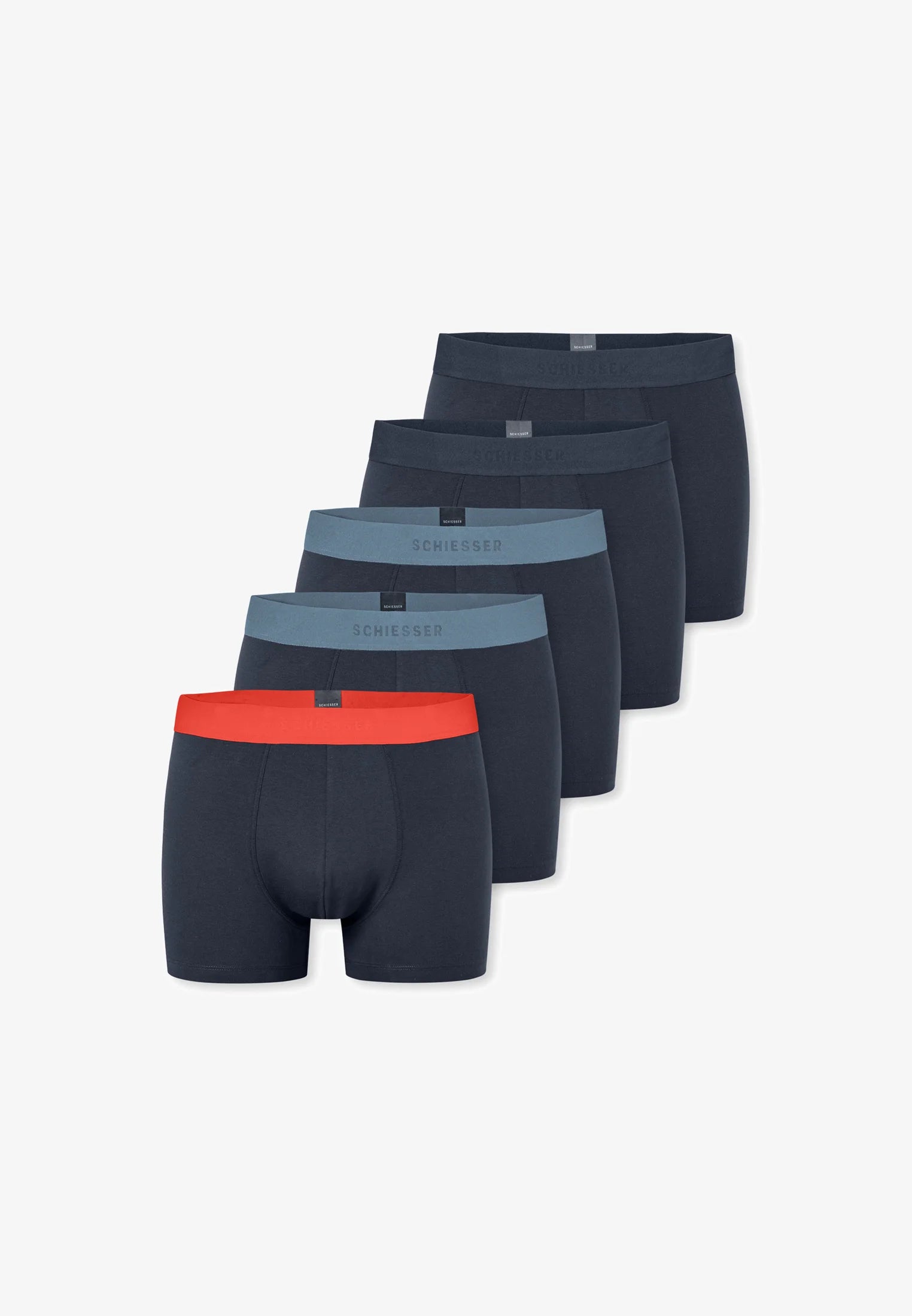 Schiesser Essential Cotton Trunks 5er-Pack – Dunkelblau