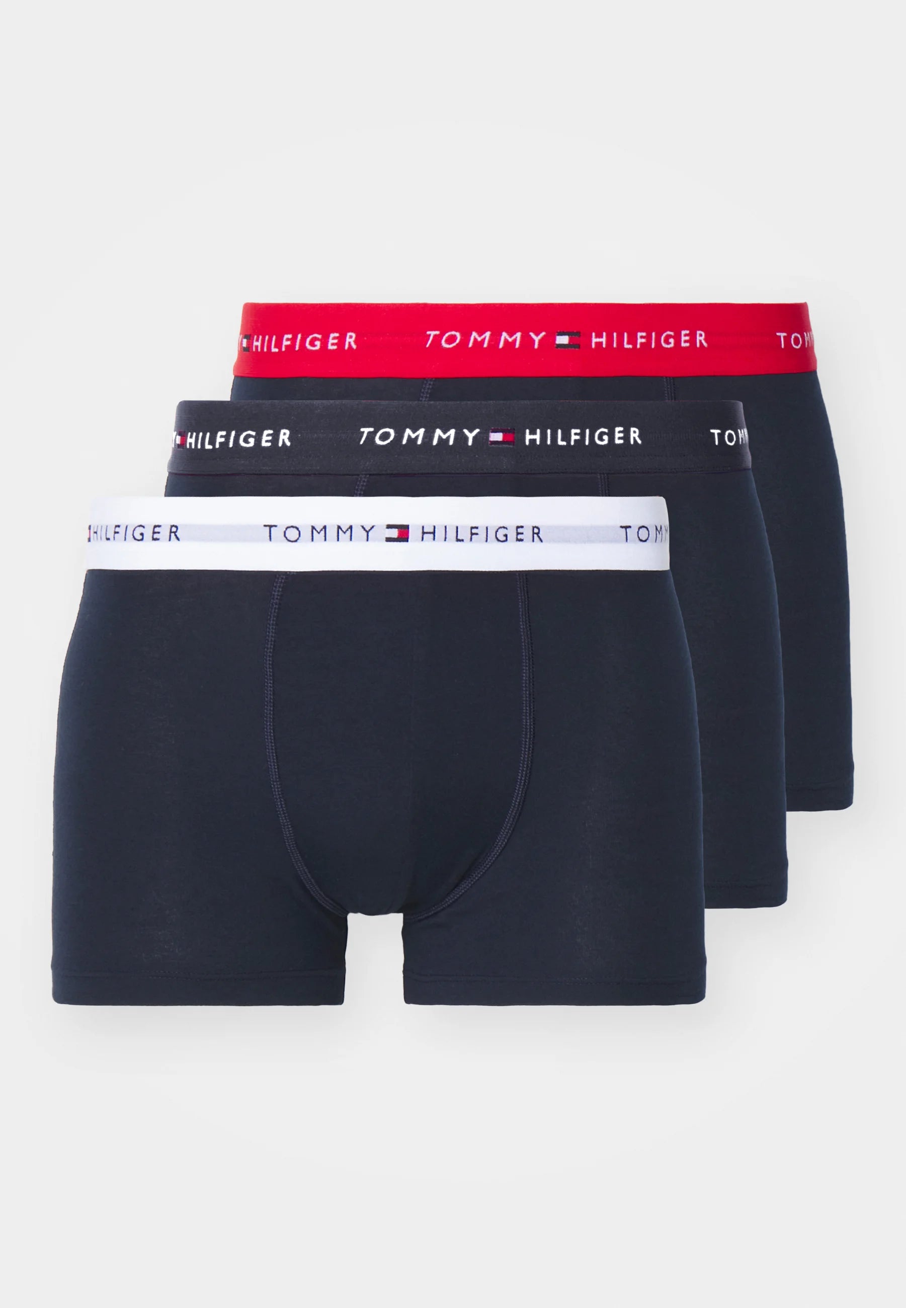 Tommy Hilfiger Signature Trunk 3 Pack – Primary Red, White, Desert Sky