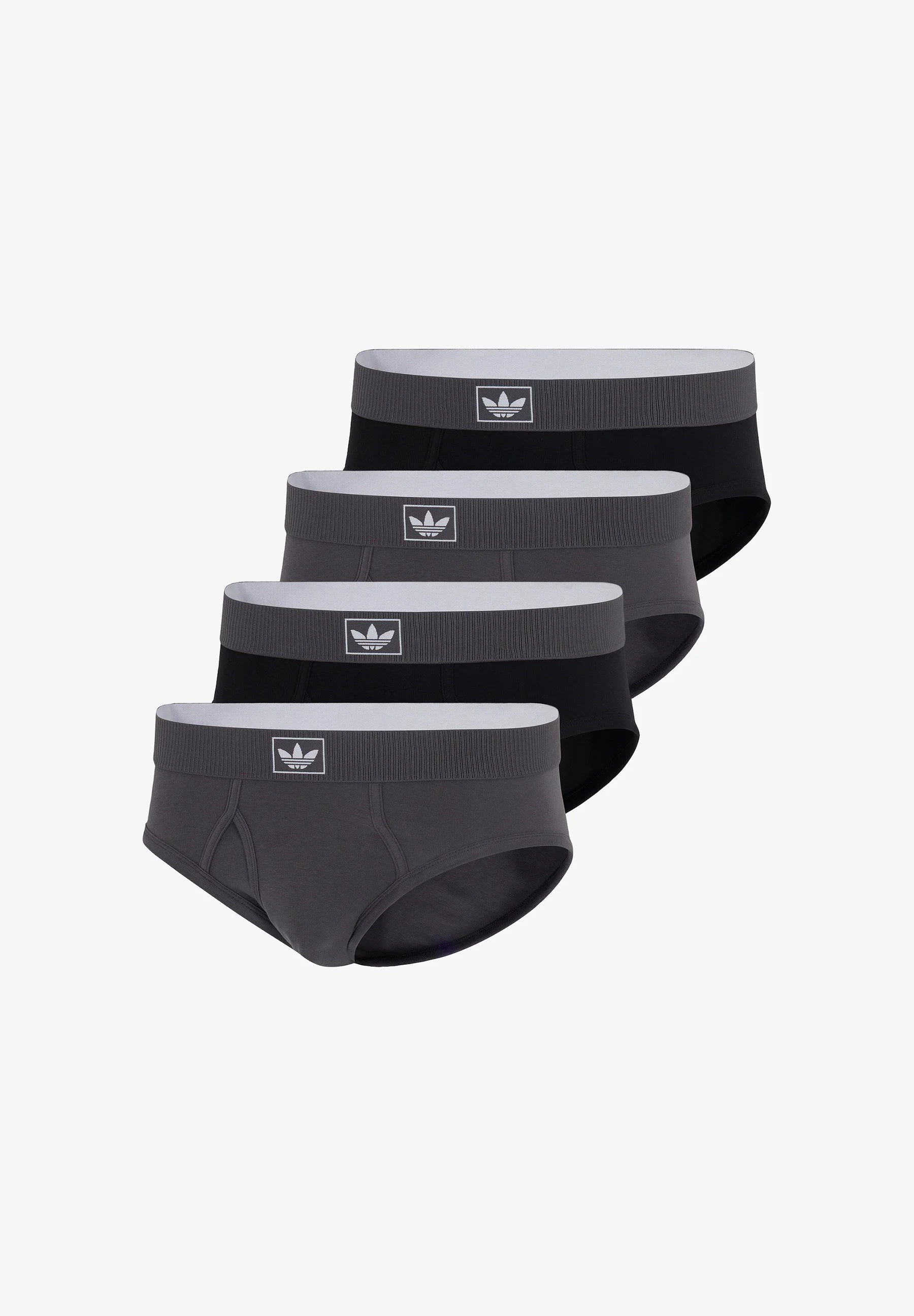 Adidas Originals 4 Pack Briefs – Black, Grey