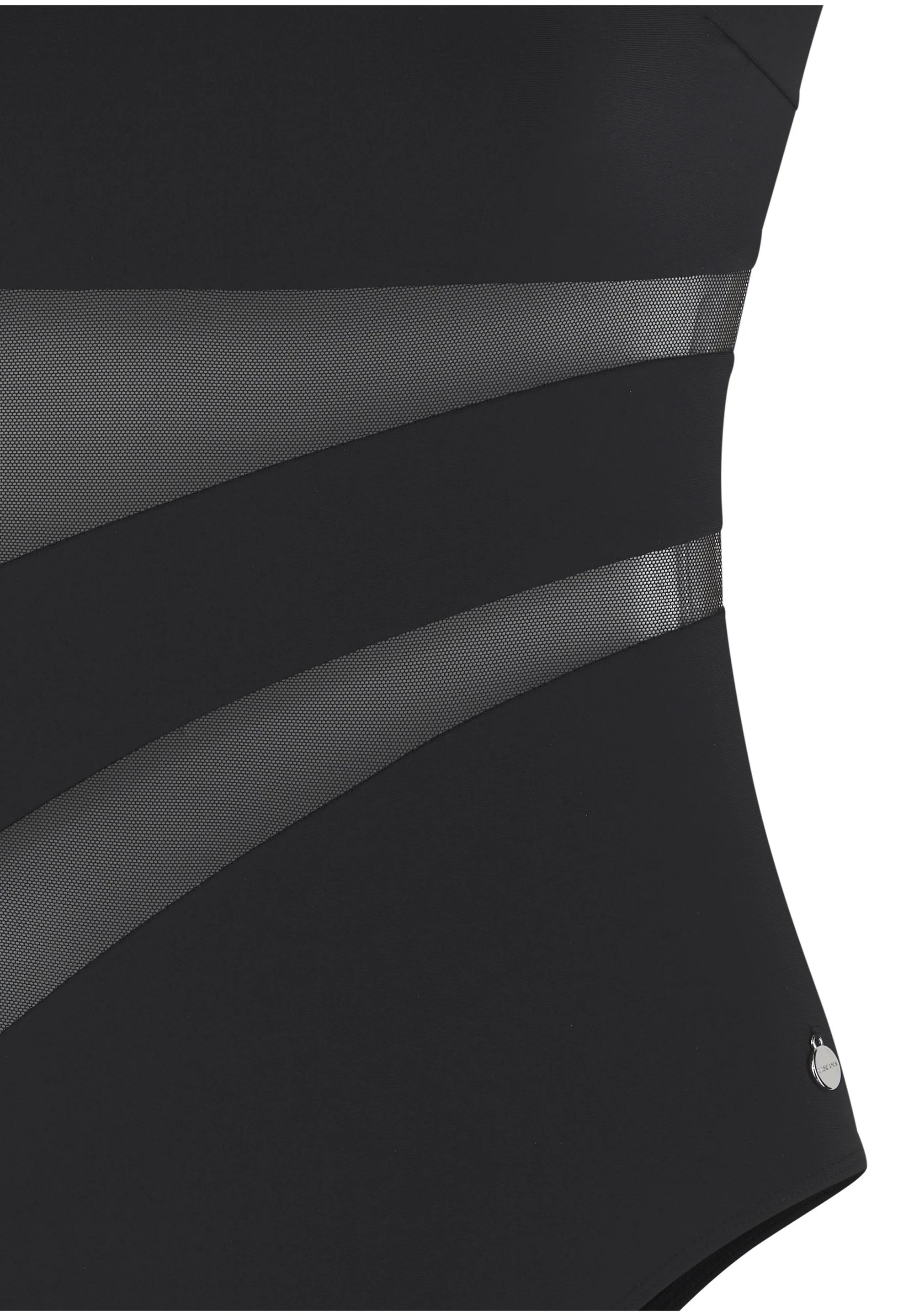 LASCANA One-Shoulder-Badeanzug – Schwarz
