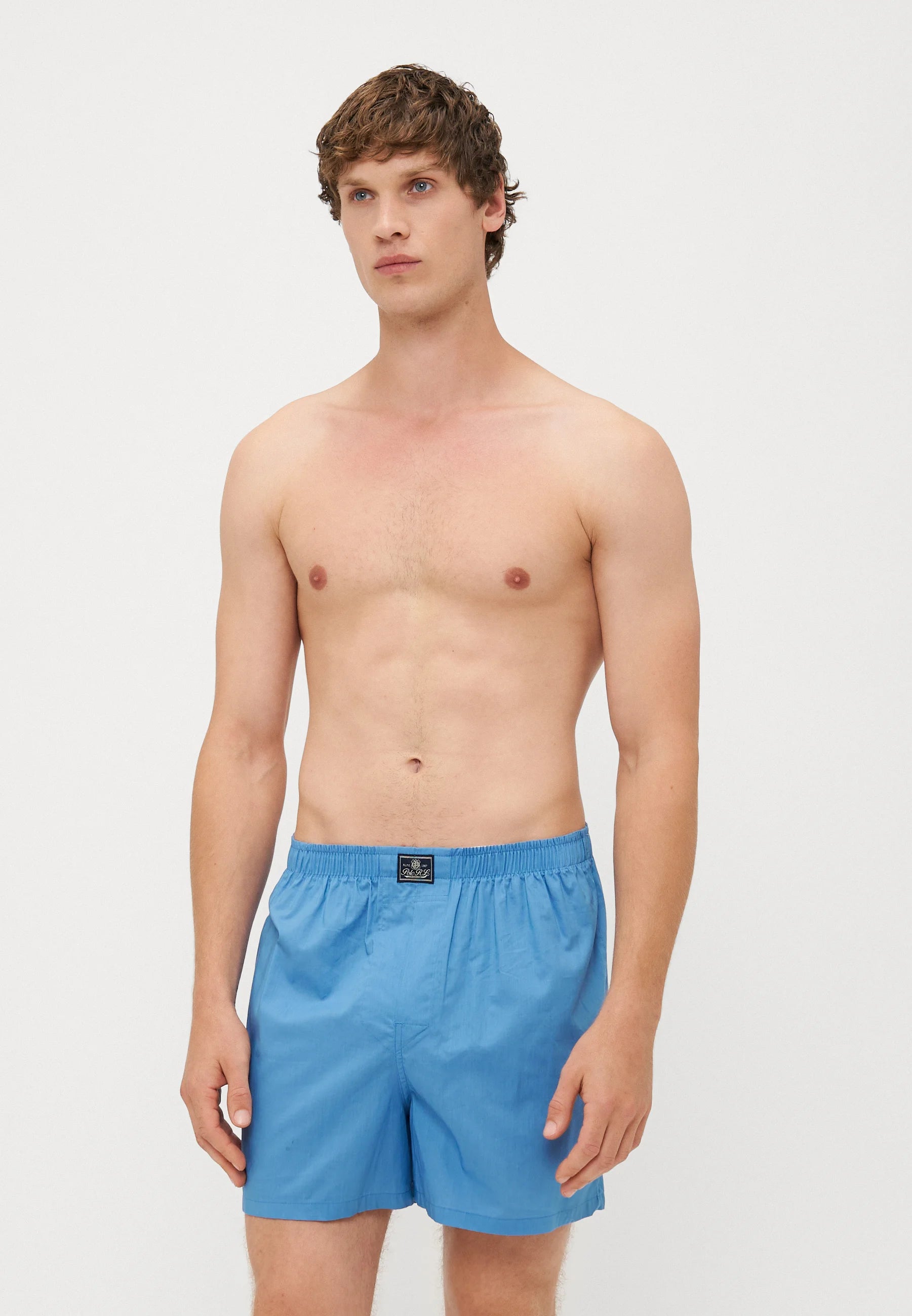 Polo Ralph Lauren Cotton Open Boxer Shorts – 3 Pack – Camel, Blue, Brown