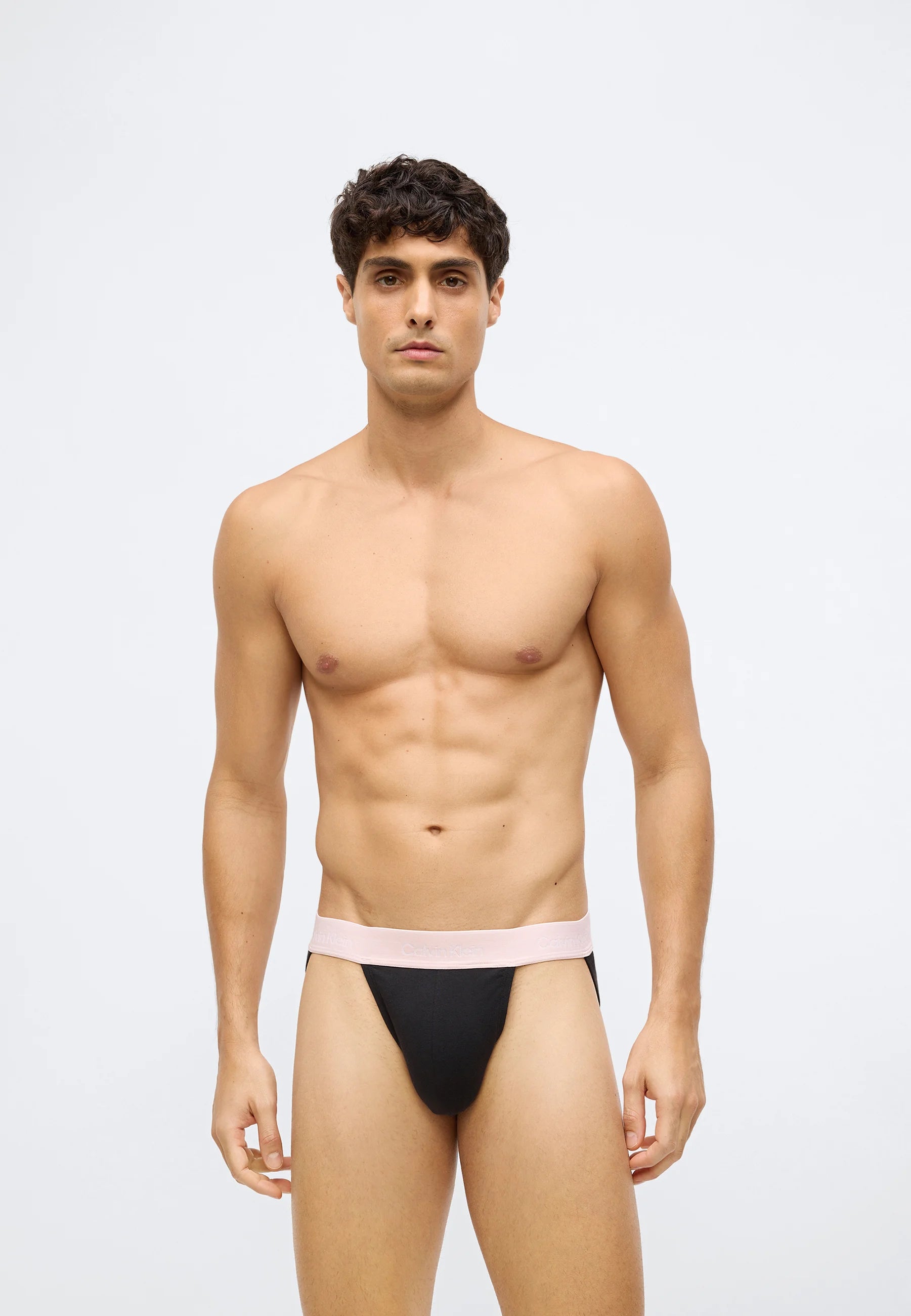 Calvin Klein Cotton Stretch Jock Straps – 3 Pack – Black, Fall Berry, Frozen