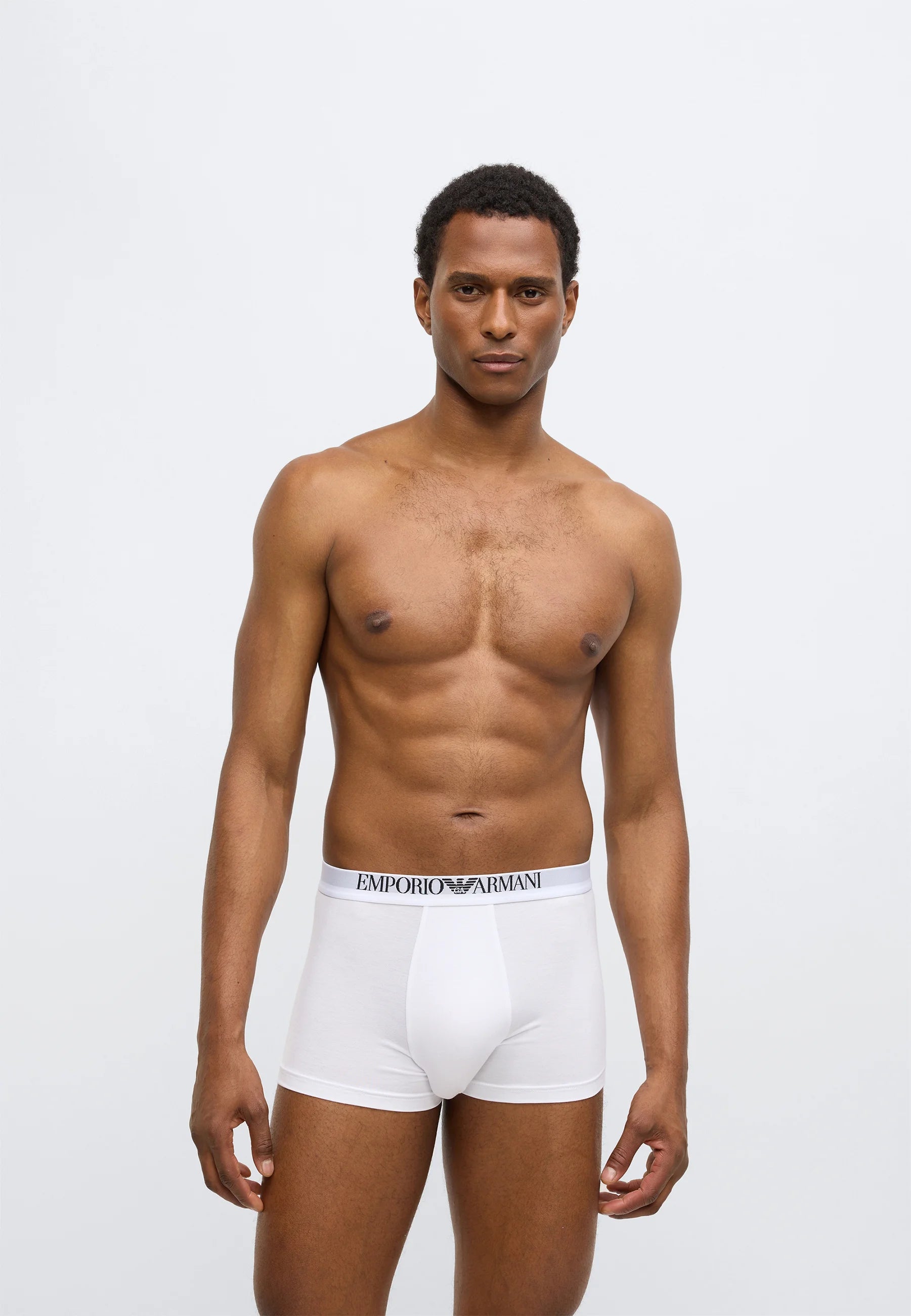 Lot de 2 boxers extensibles Emporio Armani Premium - Blanc