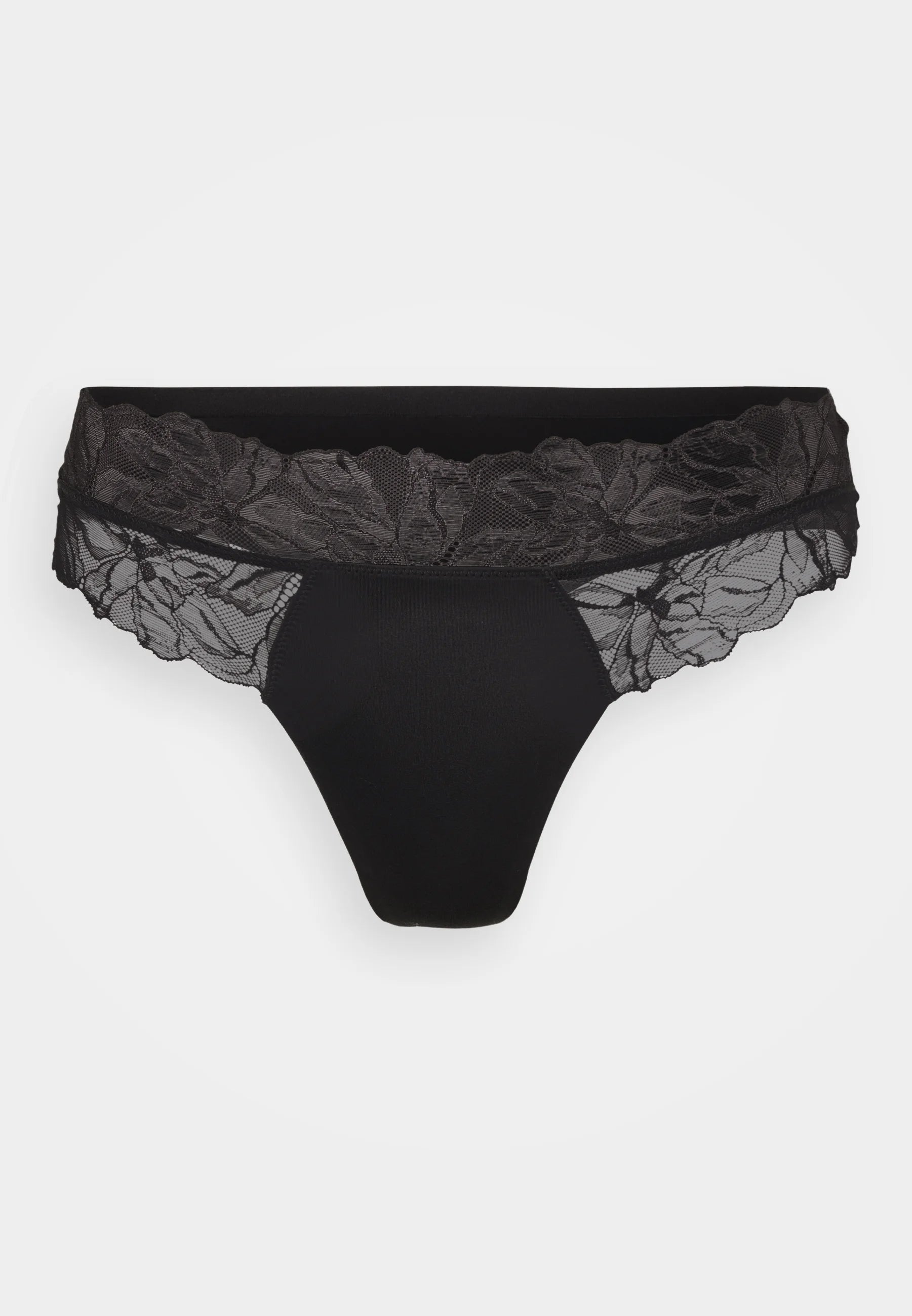 Koronkowe stringi Calvin Klein Perfect Fit – czarne