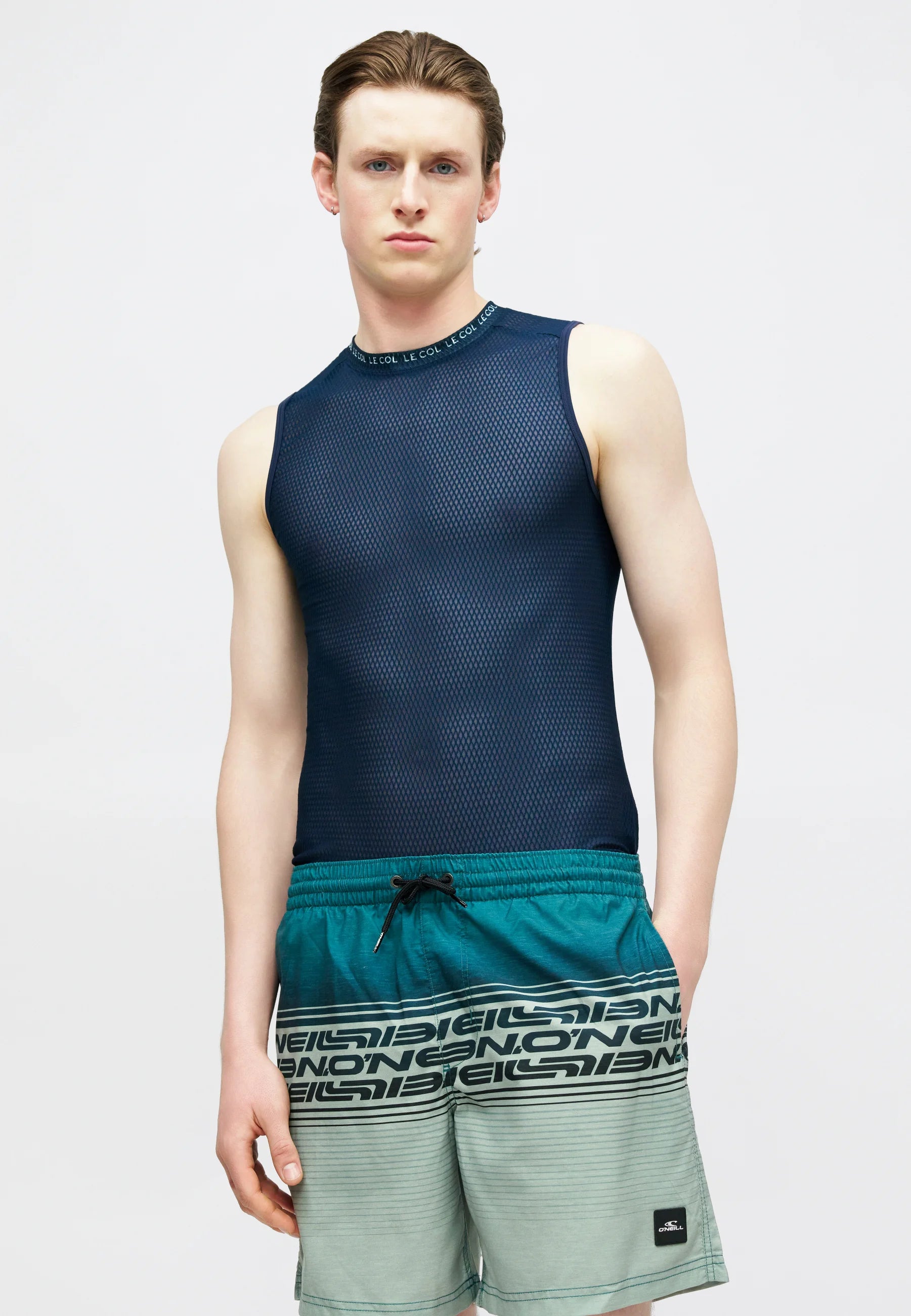 Short de bain O'Neill Logo Stripe - Green Heritage