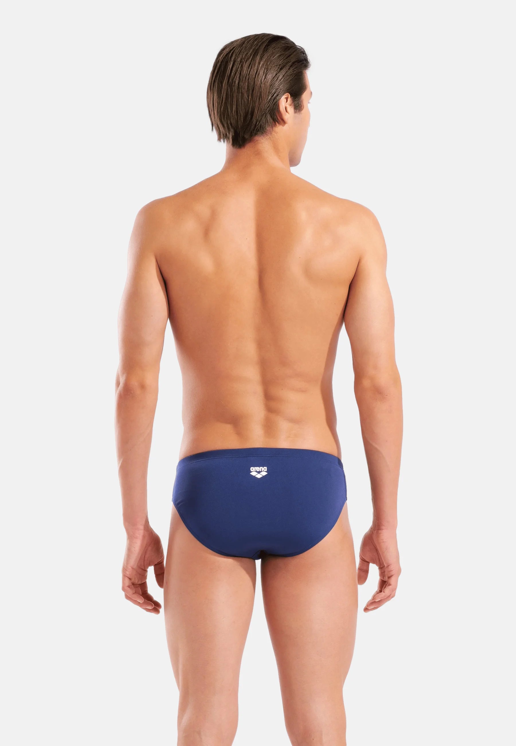 Arena Graphic Slip De Bain – Bleu Marine, Blanc